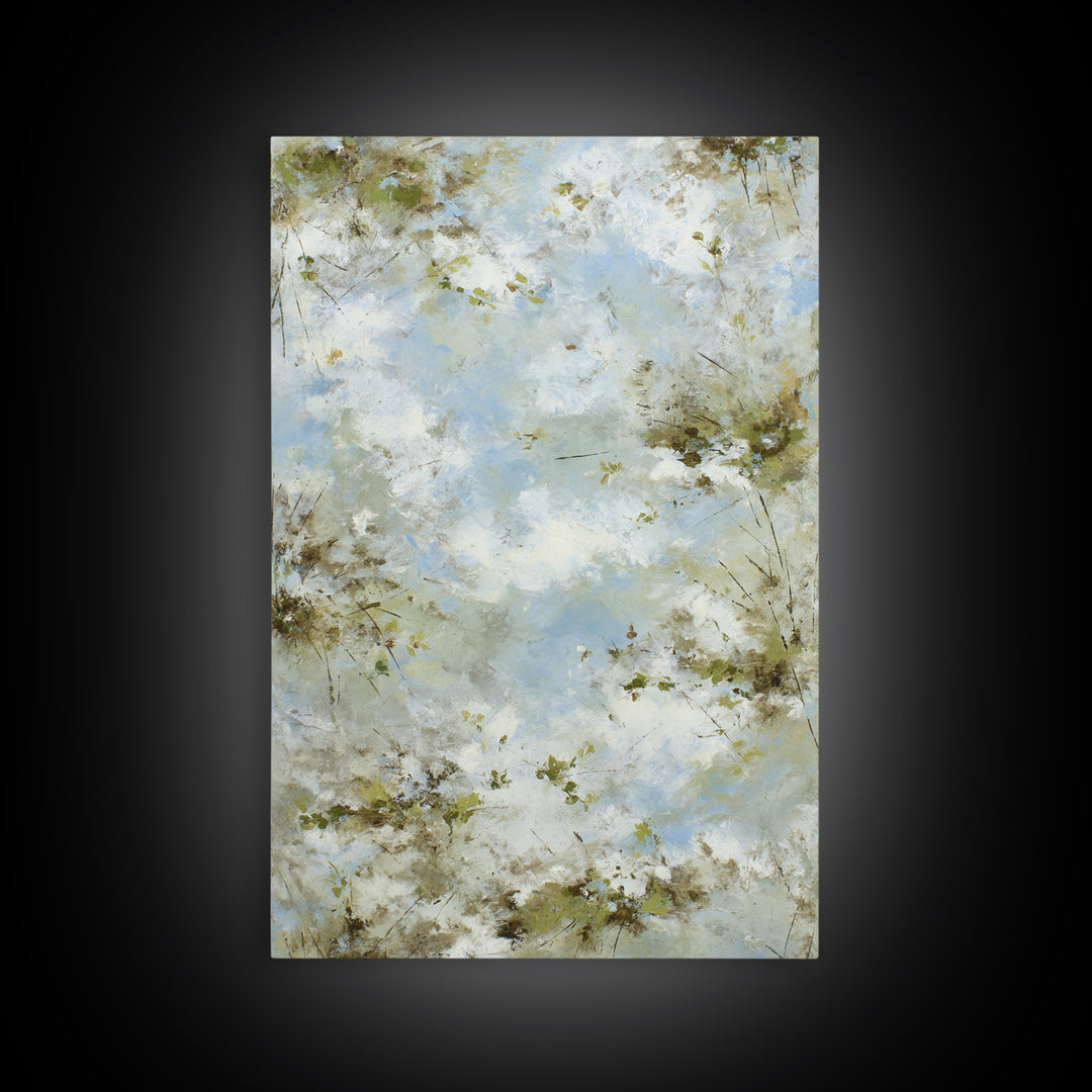 Sunlit Meadow with Wildflowers and Calm Mood Canvas Print, Medical Office Art, Medical Student Gift, Office Decor, Calm, MOA-2x3-68