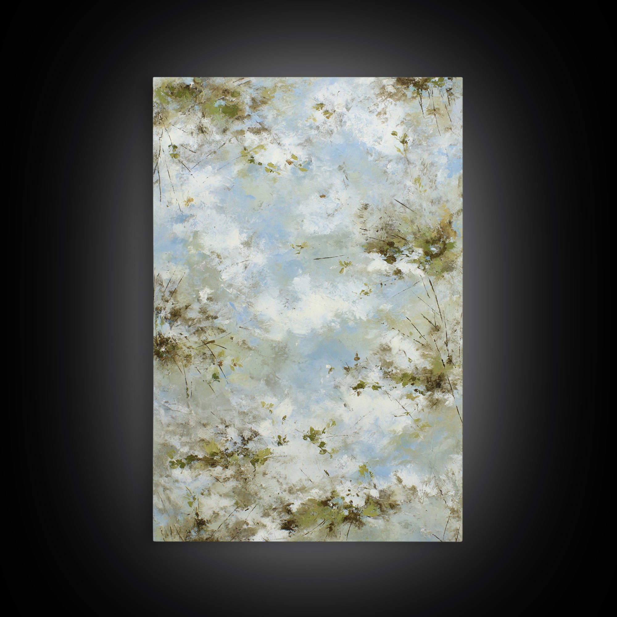 Sunlit Meadow with Wildflowers and Calm Mood Canvas Print, Medical Office Art, Medical Student Gift, Office Decor, Calm, MOA-2x3-68