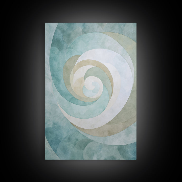 Abstract Healing Spiral Canvas Print, Medical Office Art, Digital Wall Art, Office Decor, Fine Art, Calm, Healthcare Wall Art, MOA-2x3-71