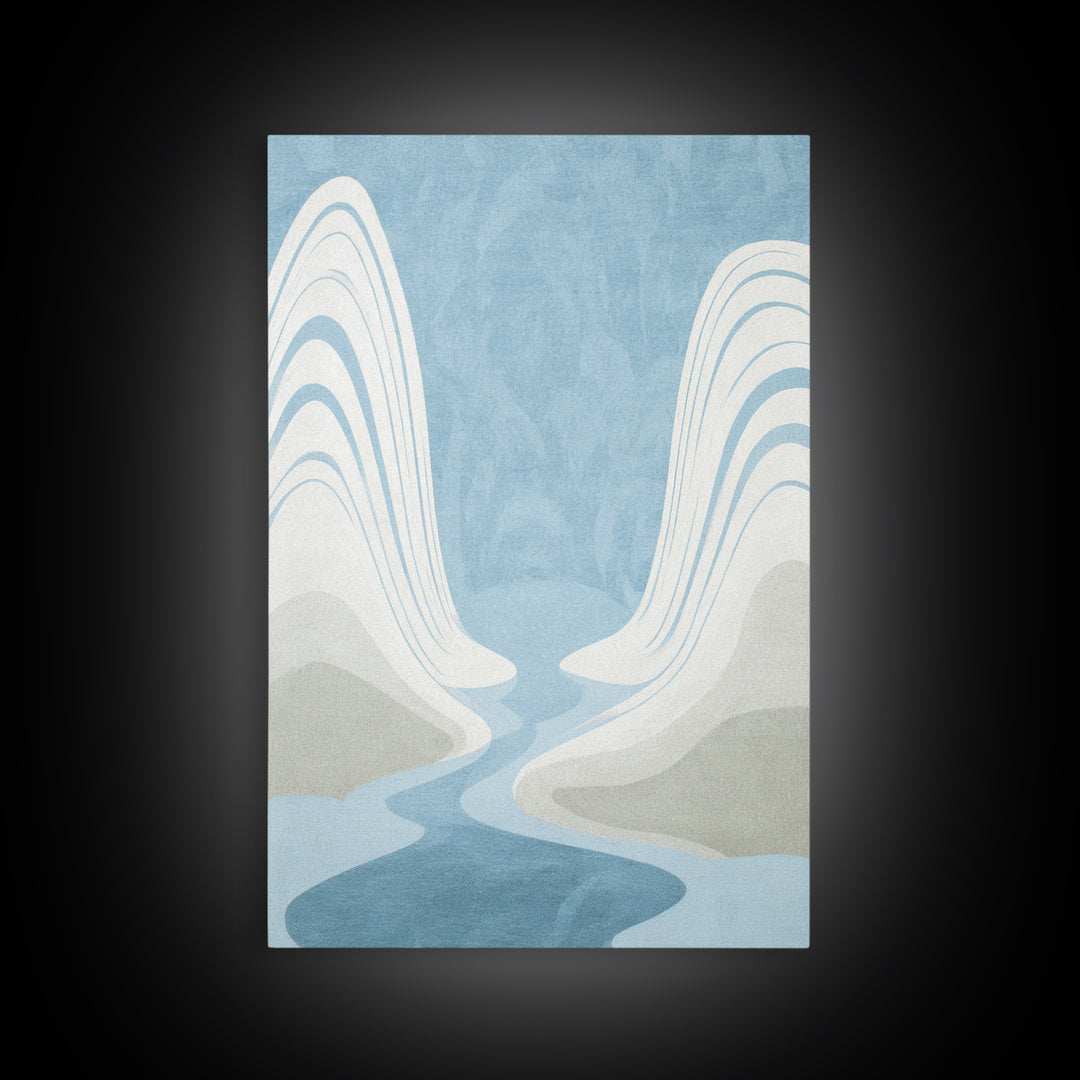 Simple Line Figure Framed Canvas Print, Medical Office Art, Digital Art, Office Decor, Fine Art, Calm, Medical Decor, MOA-2x3-74