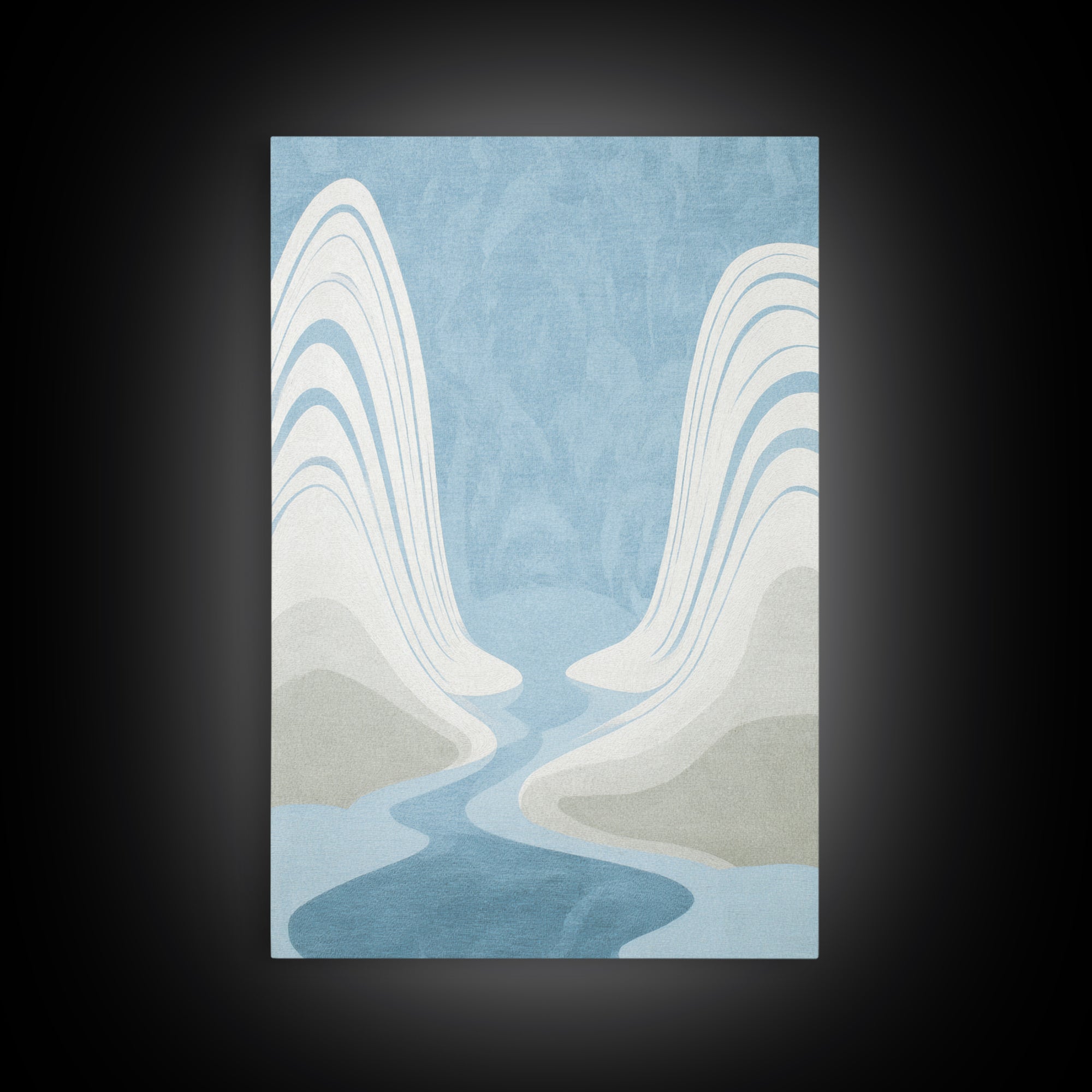 Simple Line Figure Framed Canvas Print, Medical Office Art, Digital Art, Office Decor, Fine Art, Calm, Medical Decor, MOA-2x3-74