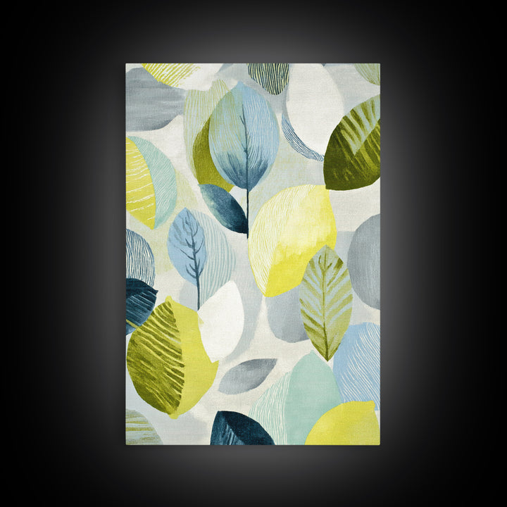 Fresh Citrus and Leaves for Bright Optimism Framed Canvas Print, Medical Office Art, Anatomy Poster, Office Decor, Oil Painting, MOA-2x3-8