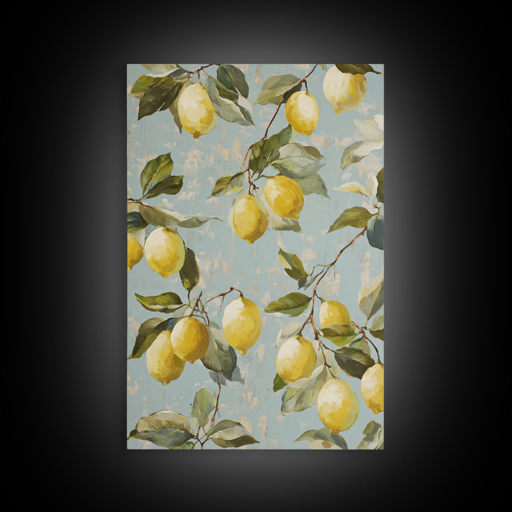 Fresh Citrus and Leaves for Bright Optimism Canvas Print, Medical Office Art, Office Decor, Calm, Medical Wall Art, MOA-2x3-80