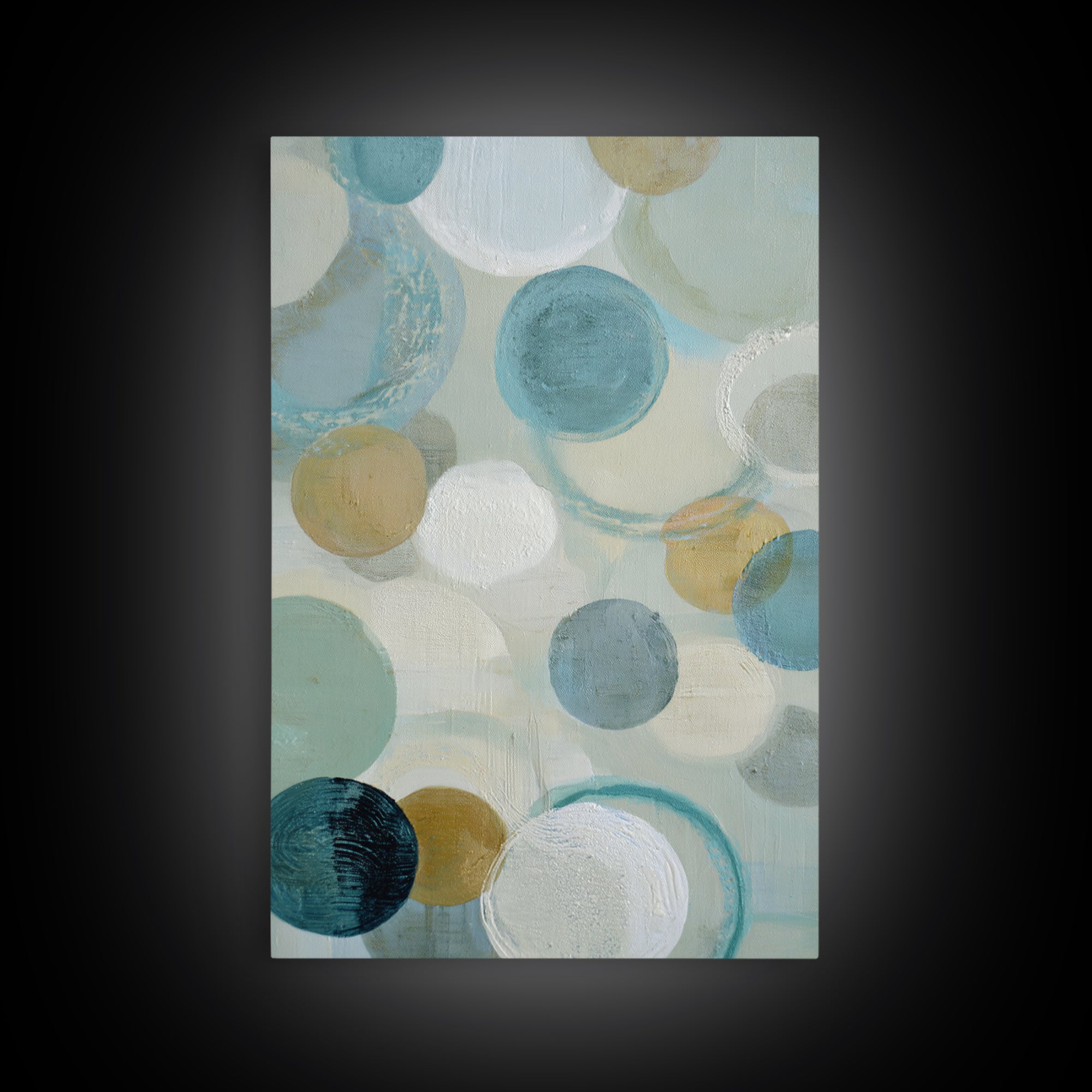 Abstract Cells and Circles as Soothing Pattern Canvas Print, Medical Office Art, Medical Office Decor, Office Decor, Calm, MOA-2x3-85