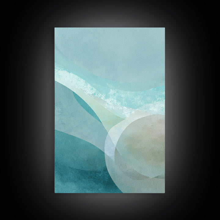 Calming Blue Abstract Canvas Print, Medical Office Art, Wall Decor, Office Decor, Abstract Art, Calm, Medical Office Decor, MOA-2x3-9