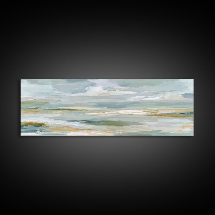 Sky and Cloud Scene Framed Canvas Print, Medical Office Art, Medical Art, Office Decor, Calm, Biology Art, Nurse Wall Art, MOA-3x1-1