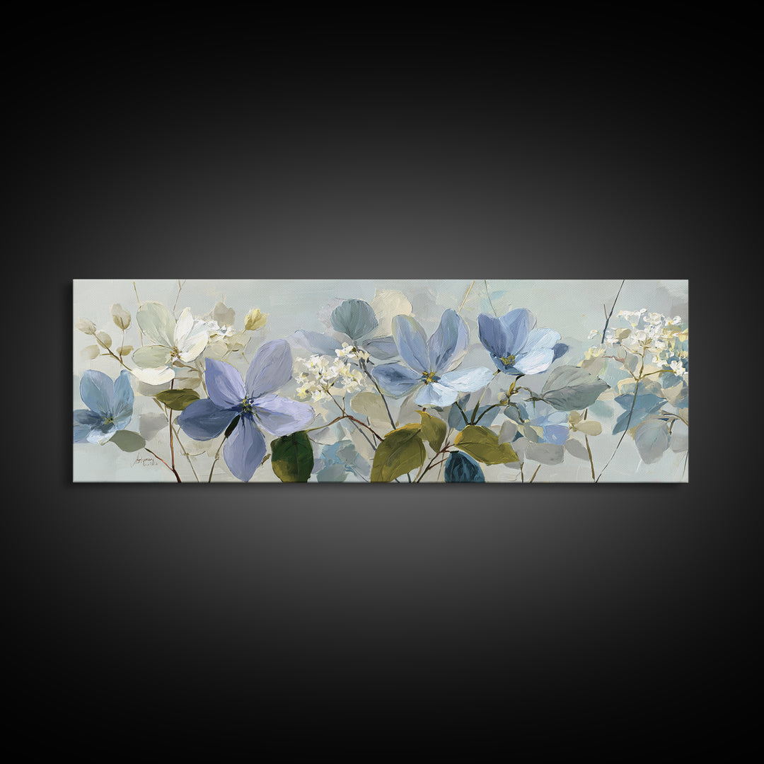 Lavender Botanical Still Life Framed Canvas Print, Medical Office Art, Anatomy Wall Art, Office Decor, Watercolor Art, Calm, MOA-3x1-37