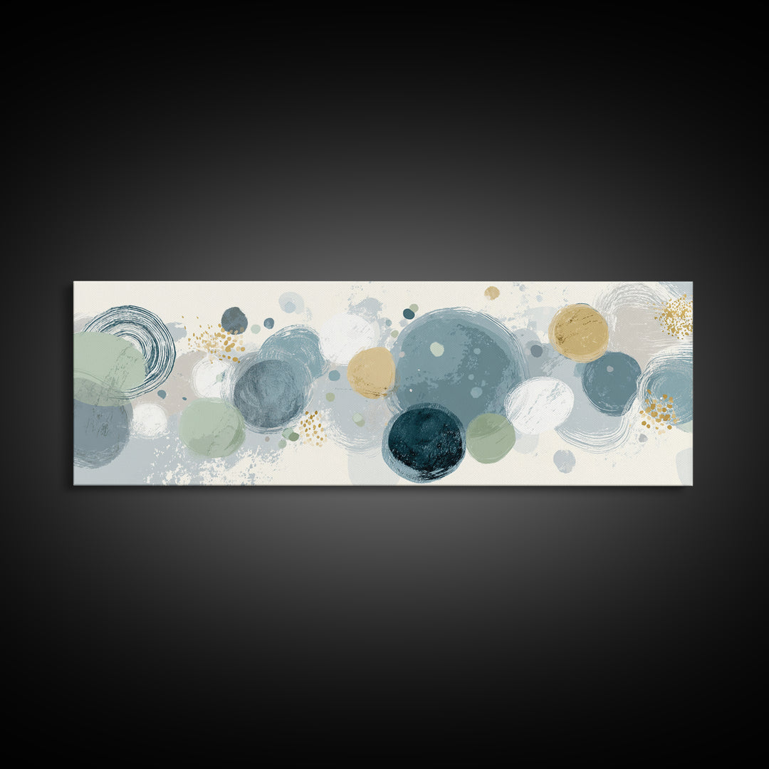 Abstract Cells and Circles as Soothing Pattern Canvas Print, Medical Office Art, Healthcare Wall Art, Office Decor, MOA-3x1-45