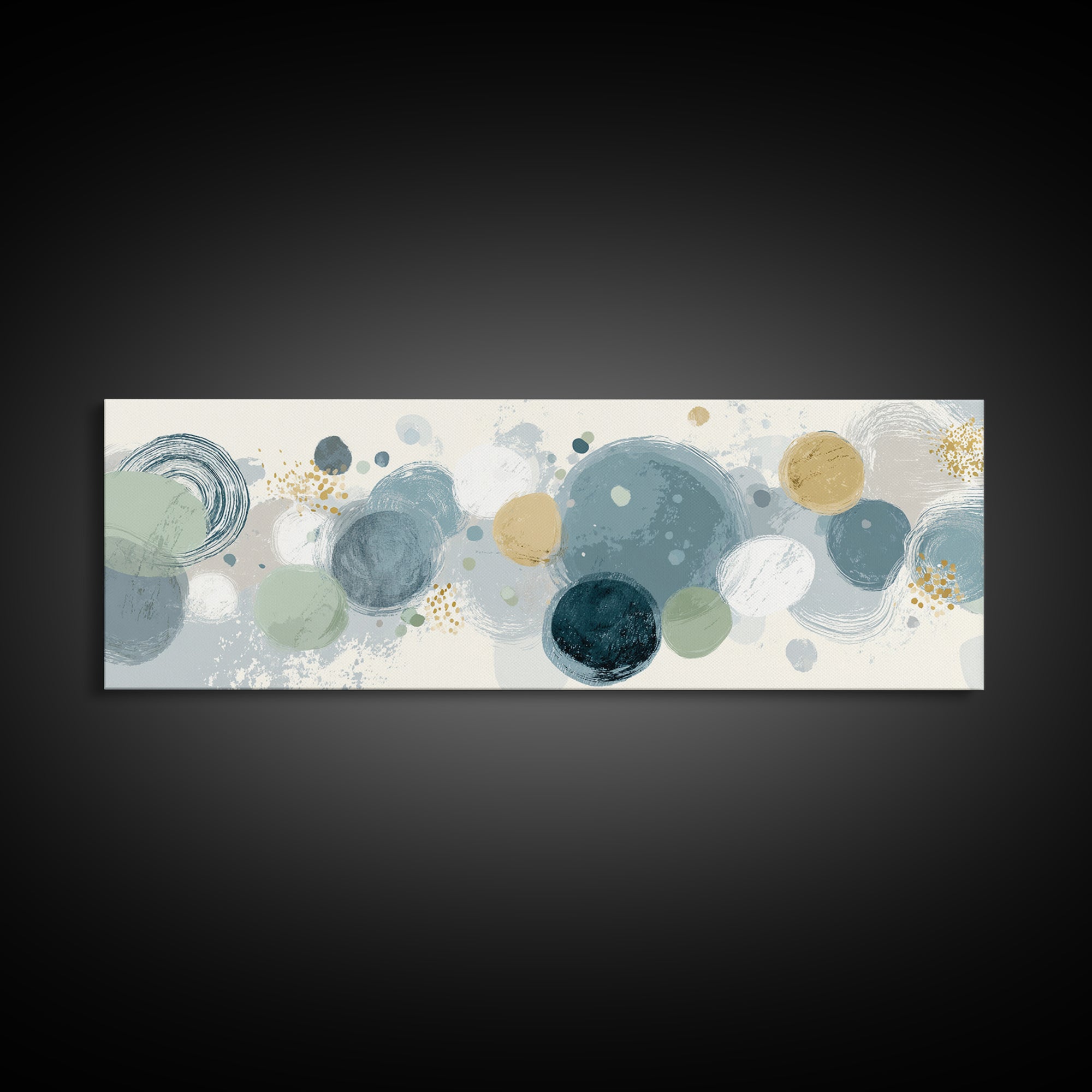 Abstract Cells and Circles as Soothing Pattern Canvas Print, Medical Office Art, Healthcare Wall Art, Office Decor, MOA-3x1-45