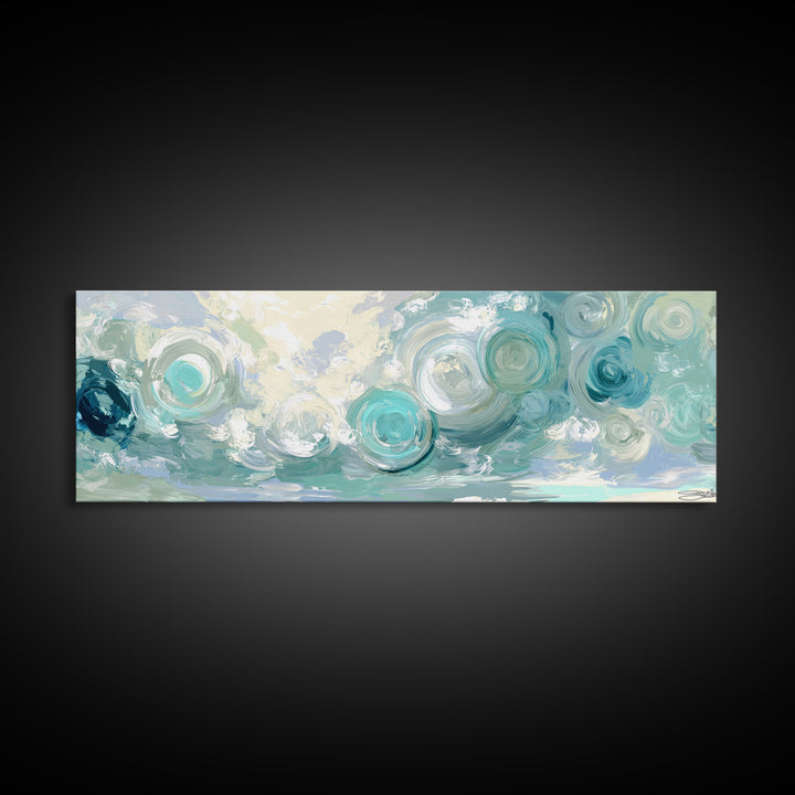 Abstract Healing Spiral Framed Canvas Print, Medical Office Art, Contemporary Art, Office Decor, Fine Art, Calm, Animal Art, MOA-3x1-55