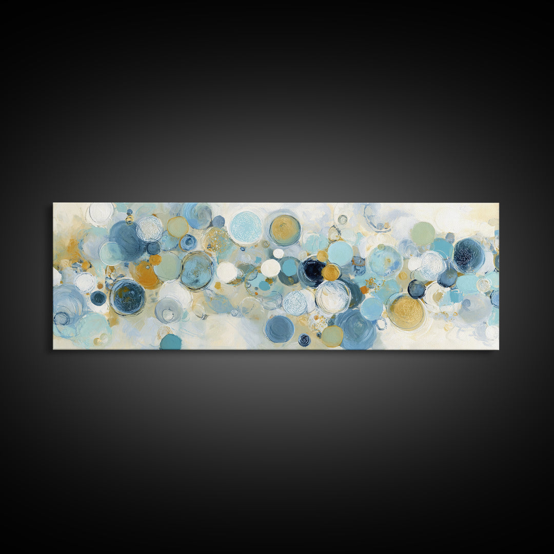 Abstract Cells and Circles as Soothing Pattern Canvas Print, Medical Office Art, Heart Anatomy Print, Office Decor, Calm, MOA-3x1-69