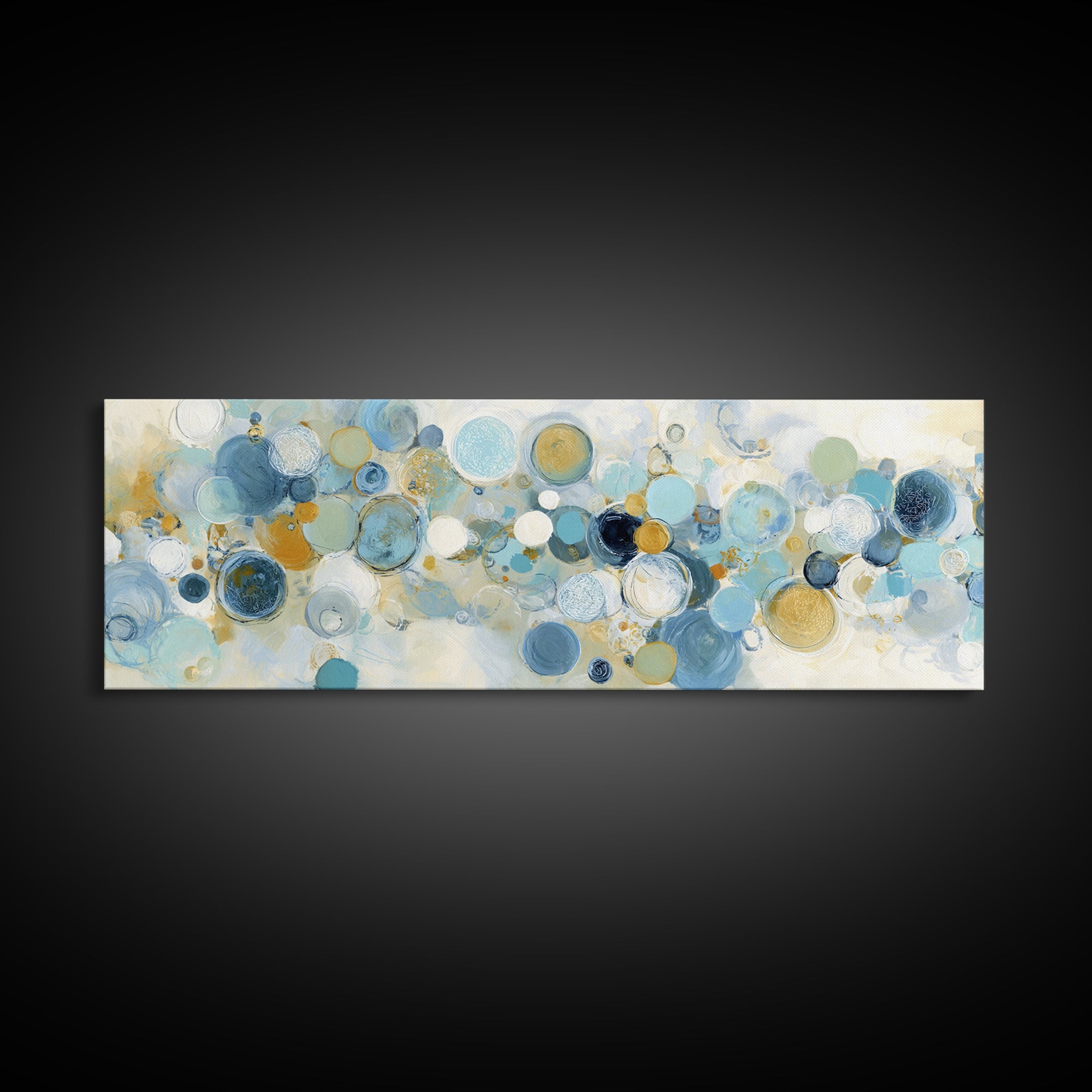 Abstract Cells and Circles as Soothing Pattern Canvas Print, Medical Office Art, Heart Anatomy Print, Office Decor, Calm, MOA-3x1-69