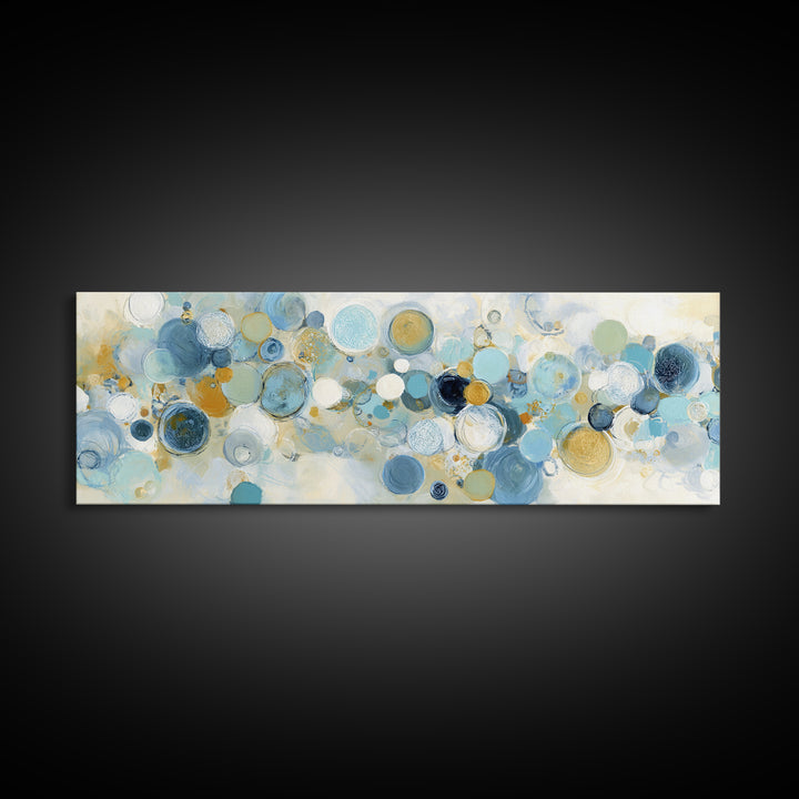 Abstract Cells and Circles as Soothing Pattern Canvas Print, Medical Office Art, Heart Anatomy Print, Office Decor, Calm, MOA-3x1-69
