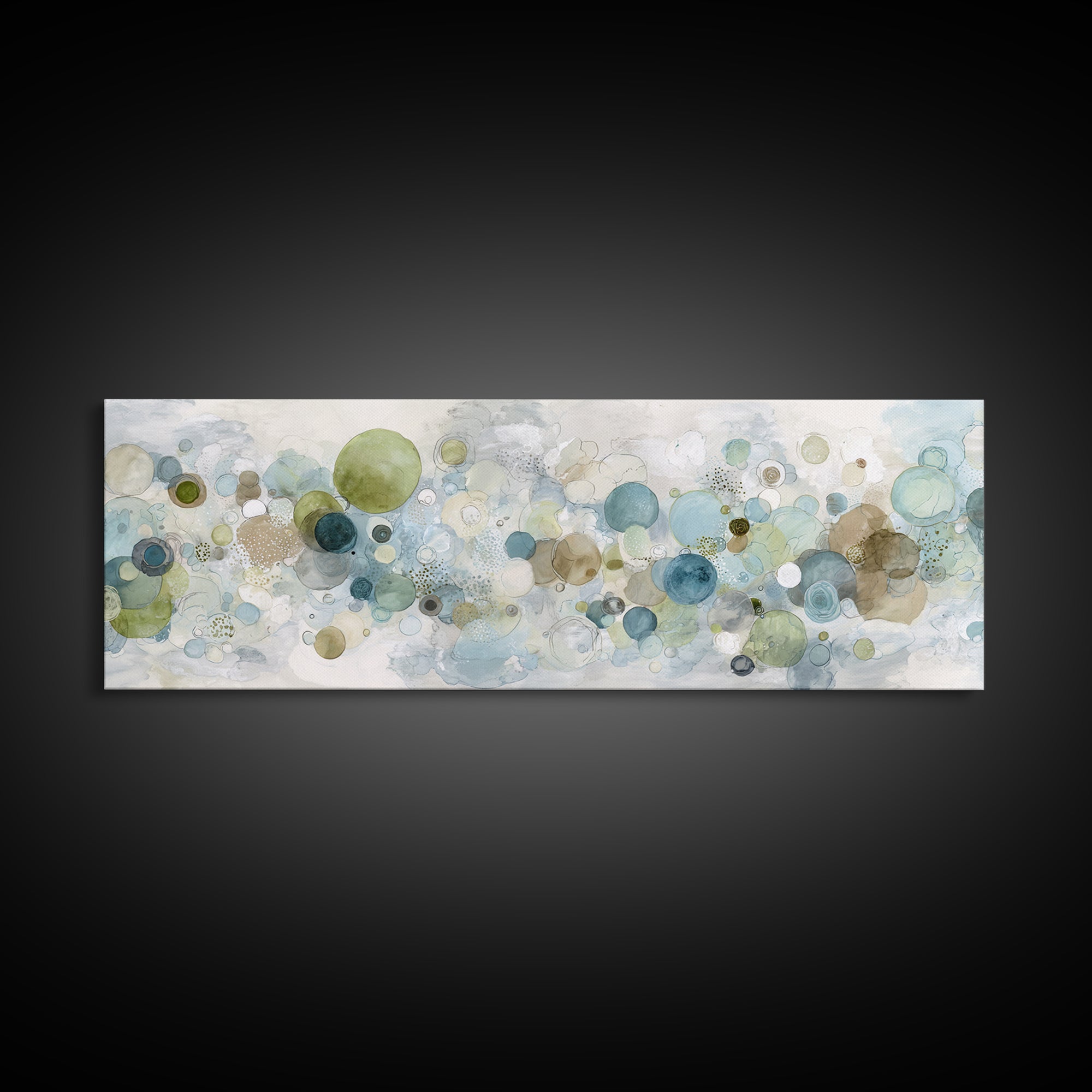 Abstract Cells and Circles as Soothing Pattern Canvas Print, Medical Office Art, Medical School, Office Decor, Fine Art, Calm, MOA-3x1-93