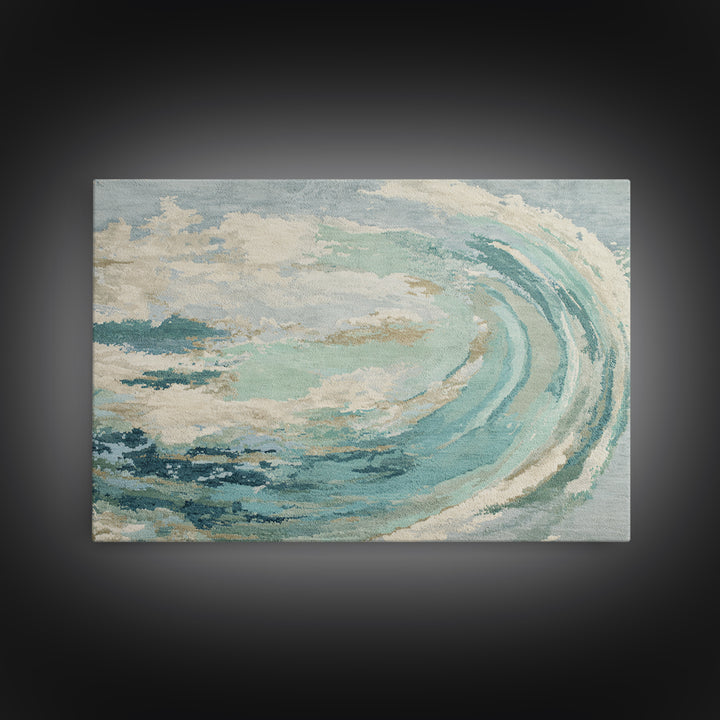 Abstract Healing Spiral Framed Canvas Print, Medical Office Art, Brain Art, Office Decor, Abstract Art, Calm, Boho Decor, MOA-3x2-19