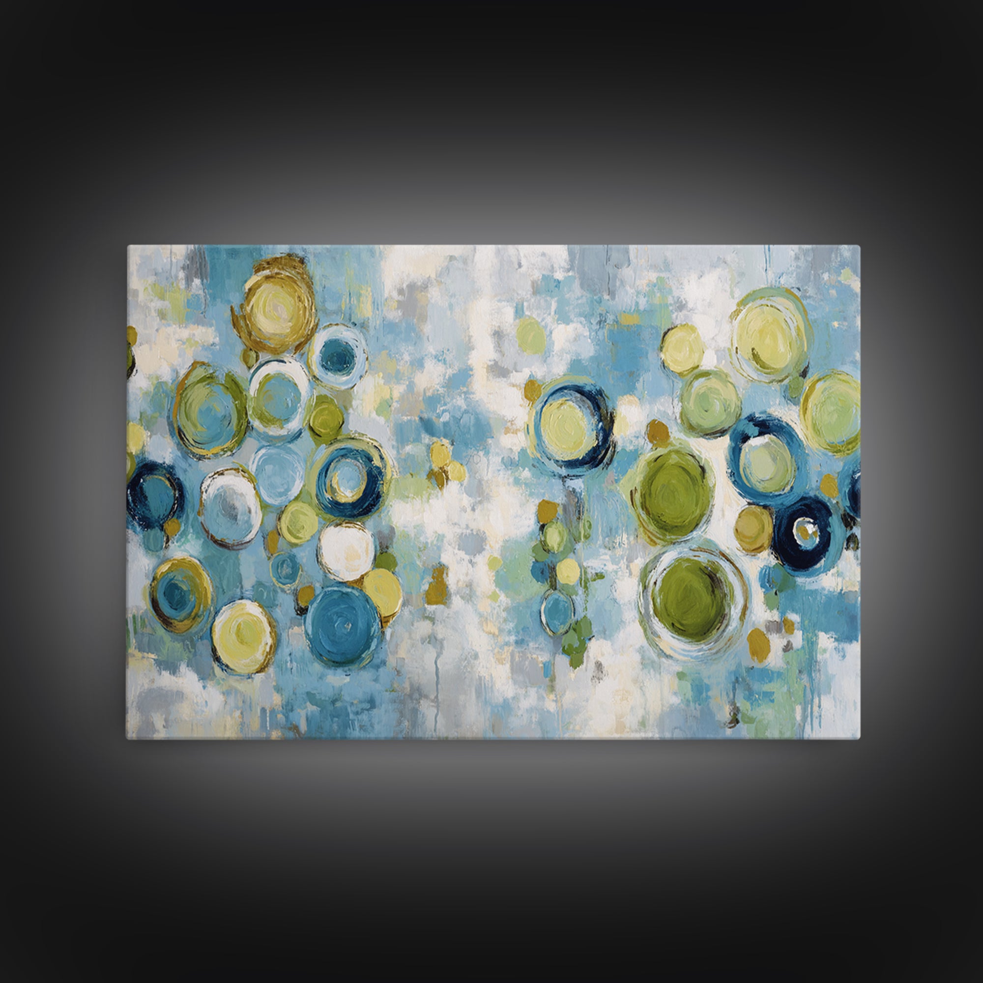 Abstract Cells and Circles as Soothing Pattern Canvas Print, Medical Office Art, Anatomy Poster, Office Decor, Abstract Art, MOA-3x2-33