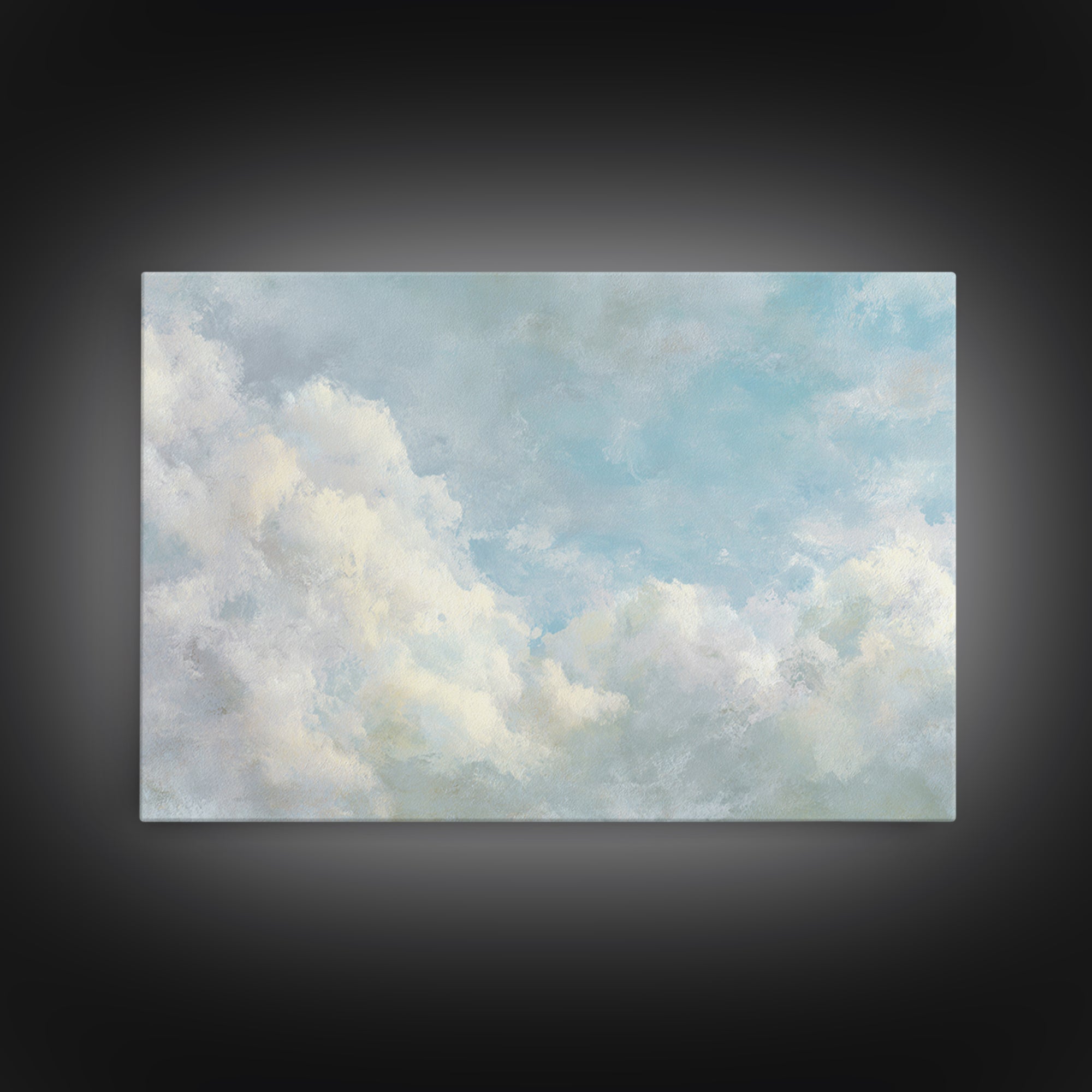 Sky and Cloud Scene Canvas Print, Medical Office Art, Educational Poster, Office Decor, Oil Painting, Calm, Fine Art Print, MOA-3x2-37