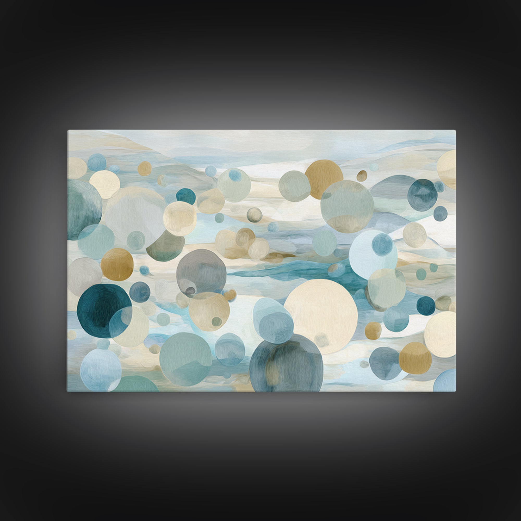 Abstract Cells and Circles as Soothing Pattern Canvas Print, Medical Office Art, Anatomy Poster, Office Decor, Abstract Art, MOA-3x2-57