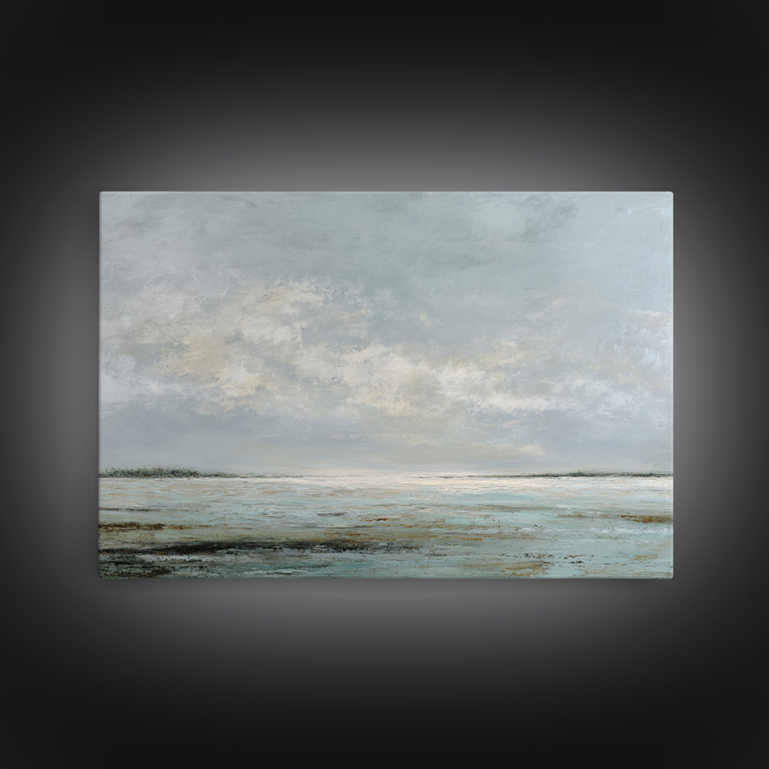 Large Neutral Landscape Canvas Print, Medical Office Art, Neutral Decor, Office Decor, Oil Painting, Calm, Wall Art, Home Decor, MOA-3x2-68