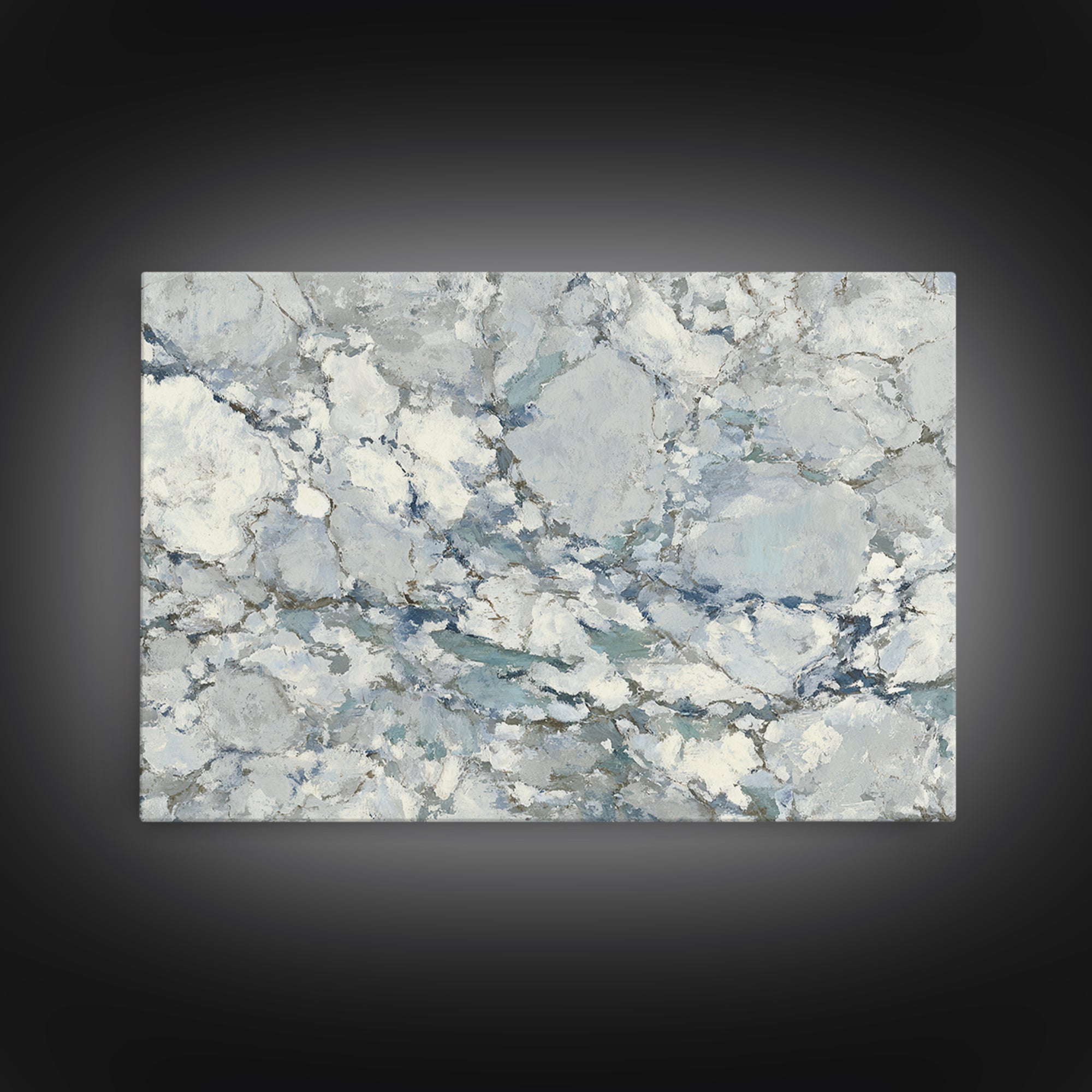 Subtle Marble Texture Framed Canvas Print, Medical Office Art, Healthcare Wall Art, Office Decor, Watercolor Art, Calm, MOA-3x2-71