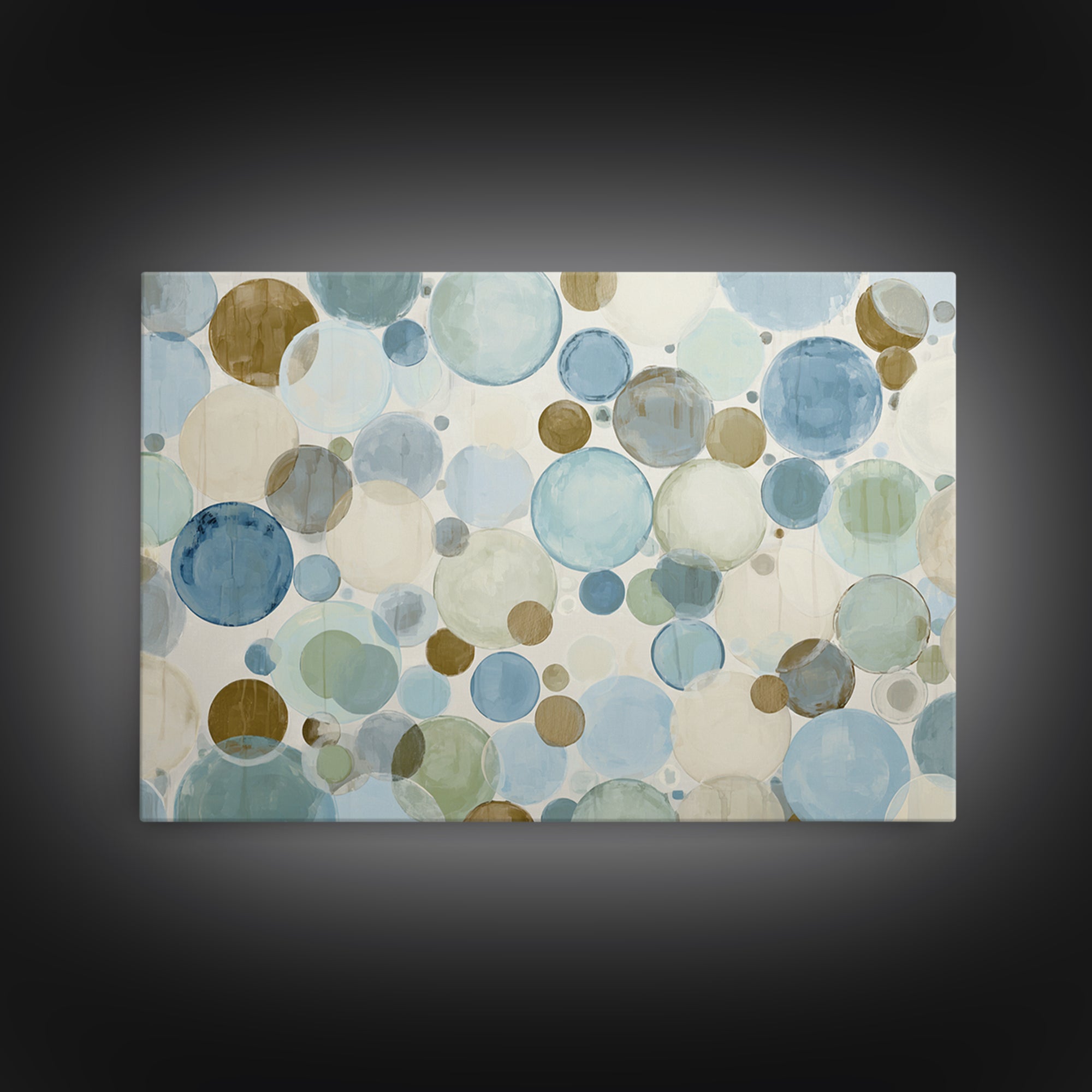 Abstract Cells and Circles as Soothing Pattern Framed Canvas Print, Medical Office Art, Biology Art, Office Decor, Abstract Art, MOA-3x2-81