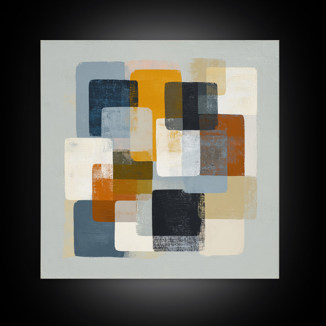 High Contrast Gallery Abstract Framed Canvas Print, Modern Art, Set of 3 Prints, Living Room Decor, Fine Art, Modern, MOD-1x1-72