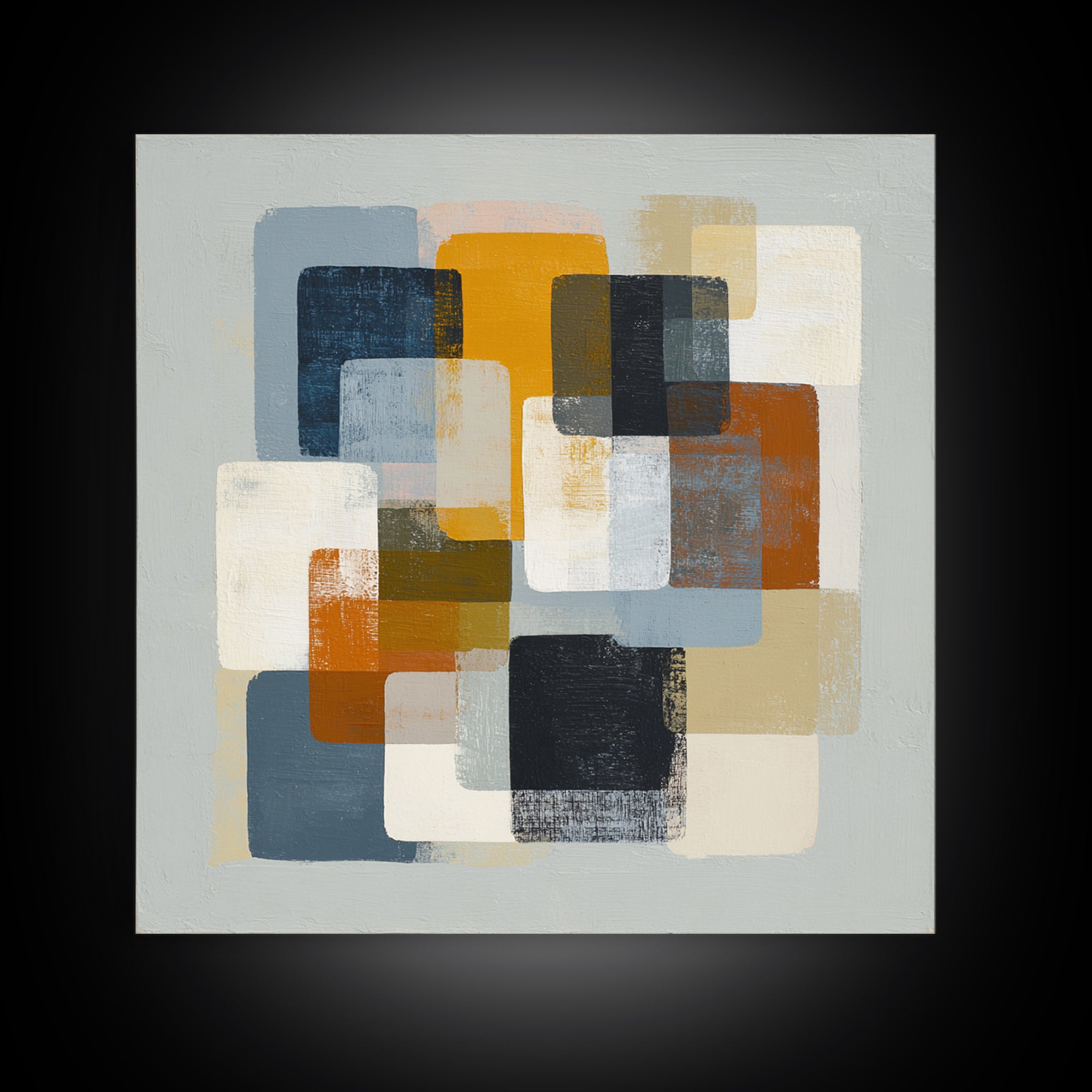 High Contrast Gallery Abstract Framed Canvas Print, Modern Art, Set of 3 Prints, Living Room Decor, Fine Art, Modern, MOD-1x1-72