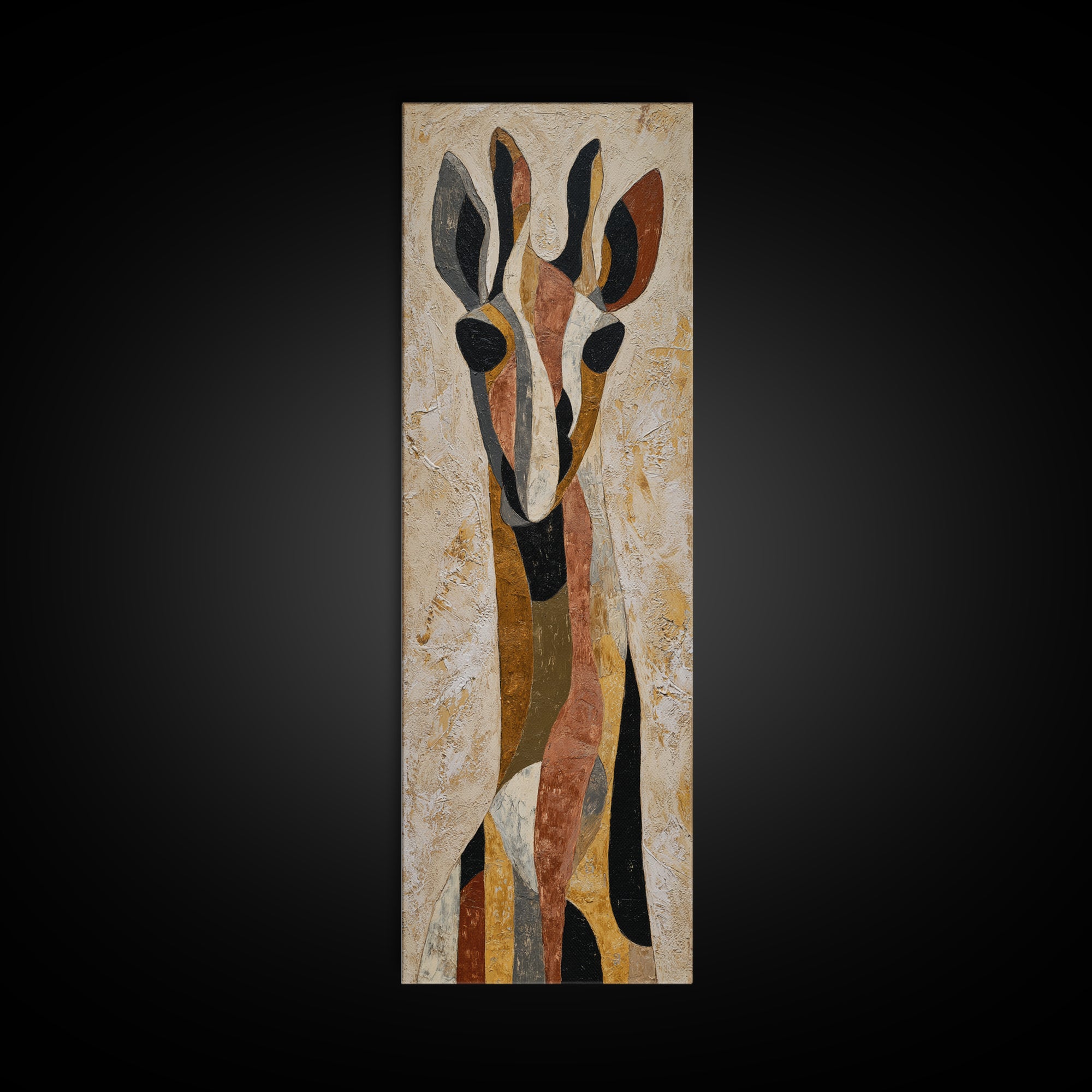 Modern Animal Portrait Framed Canvas Print, Modern Art, Set of 3 Prints, Living Room Decor, Fine Art, Modern, Luxury Decor, MOD-1x3-34
