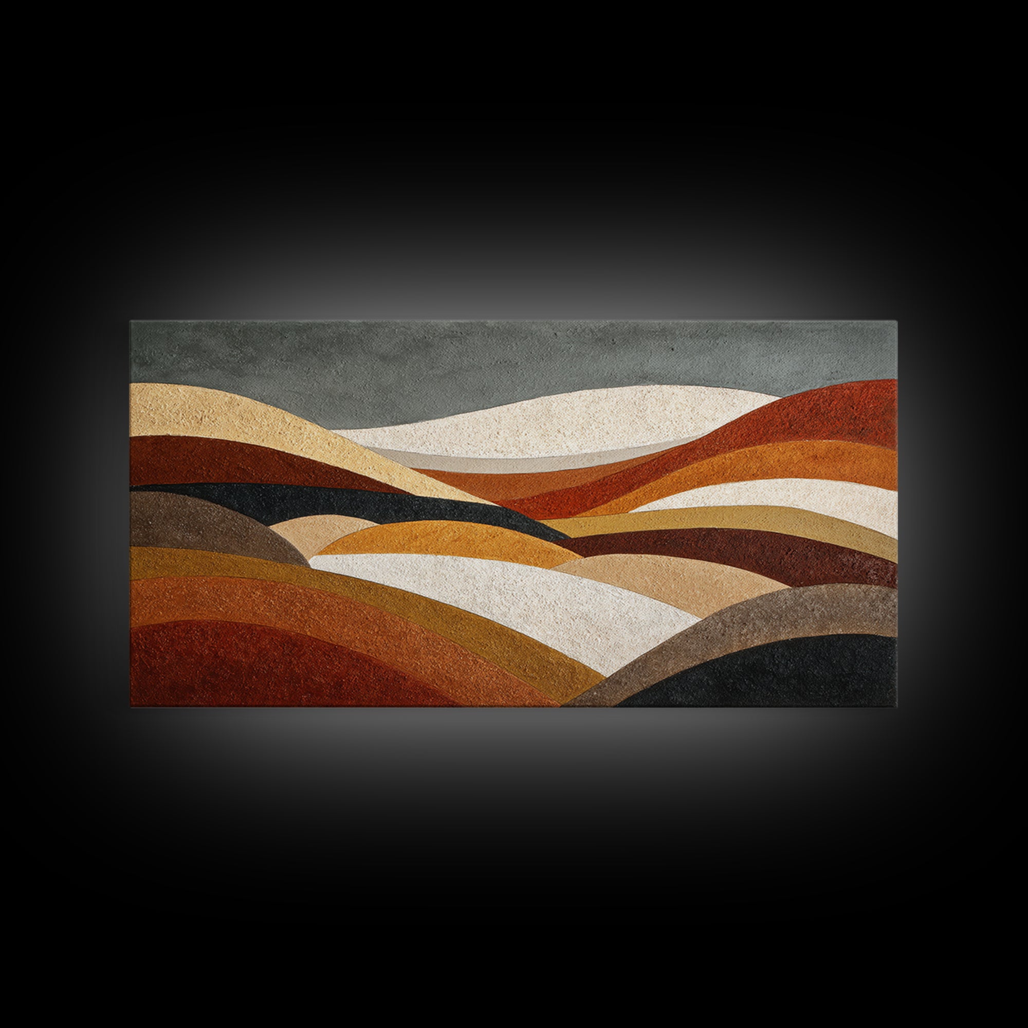Modern Landscape with Simplified Horizon Canvas Print, Modern Art, Canvas, Living Room Decor, Fine Art, Modern, Boho Wall Art, MOD-2x1-53