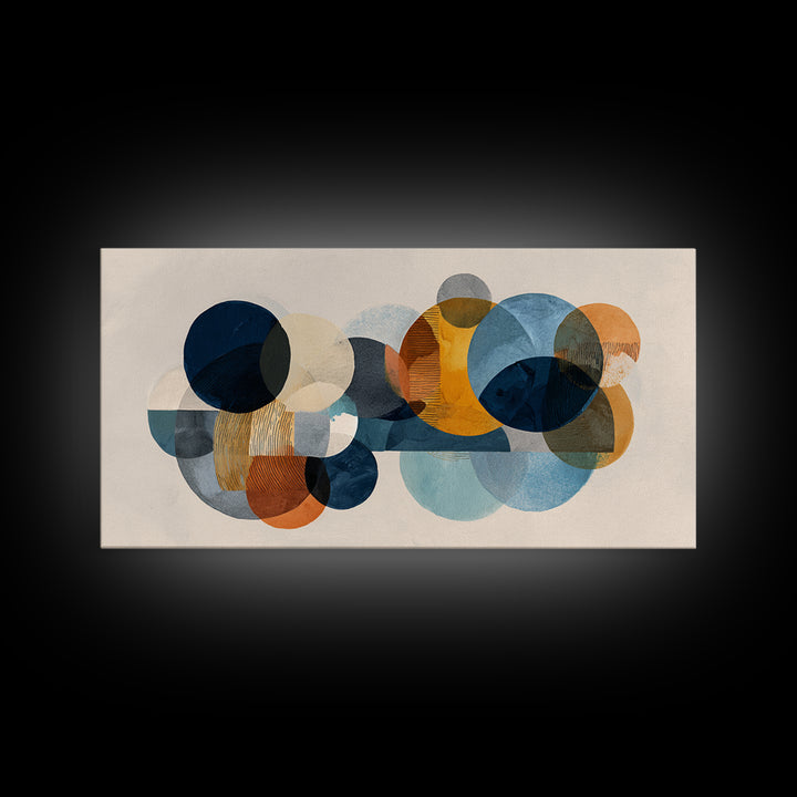 Abstract Circular Forms Canvas Print, Modern Art, Canvas Art, Living Room Decor, Abstract Art, Modern, Poster Art, MOD-2x1-63