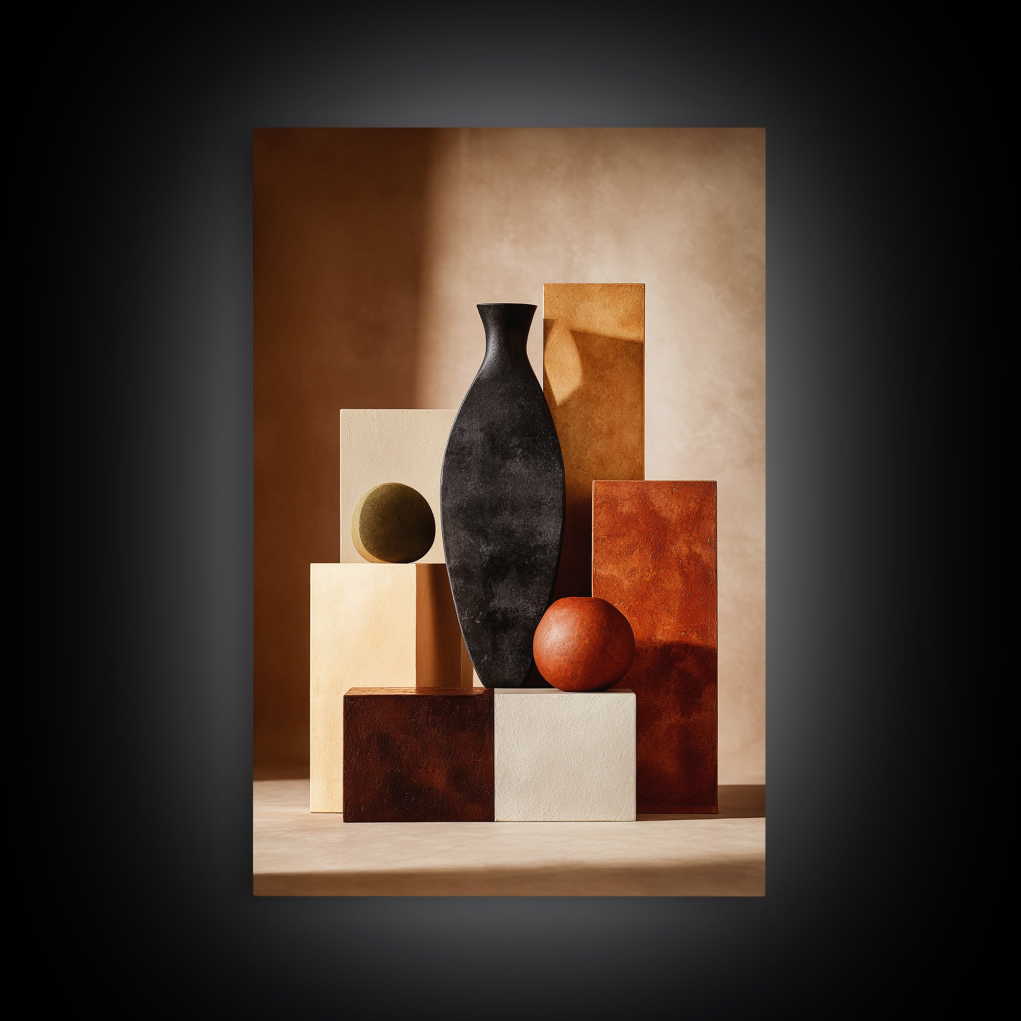 Modern Still Life Framed Canvas Print, Modern Art, Art Deco, Living Room Decor, Fine Art, Modern, Living Room Wall Art, MOD-2x3-93