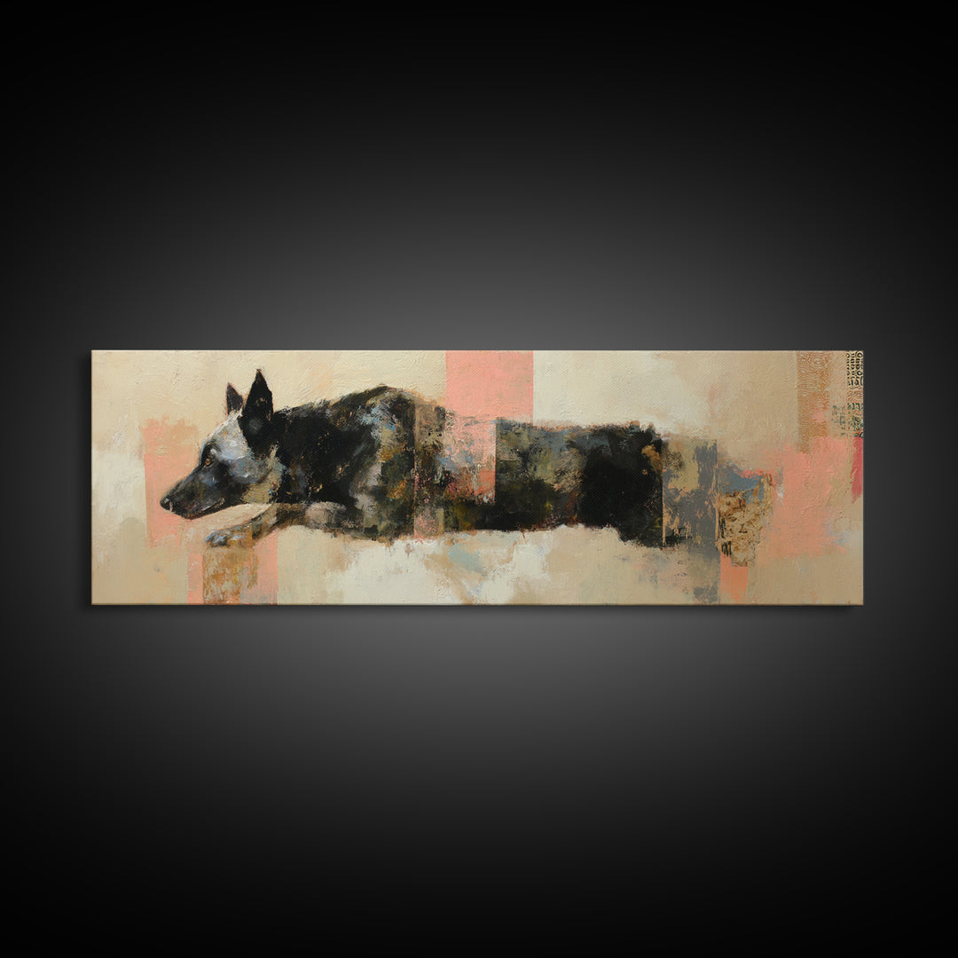 Modern Animal Portrait Canvas Print, Modern Art, Poster Art, Living Room Decor, Fine Art, Modern, Minimalist Decor, MOD-3x1-14
