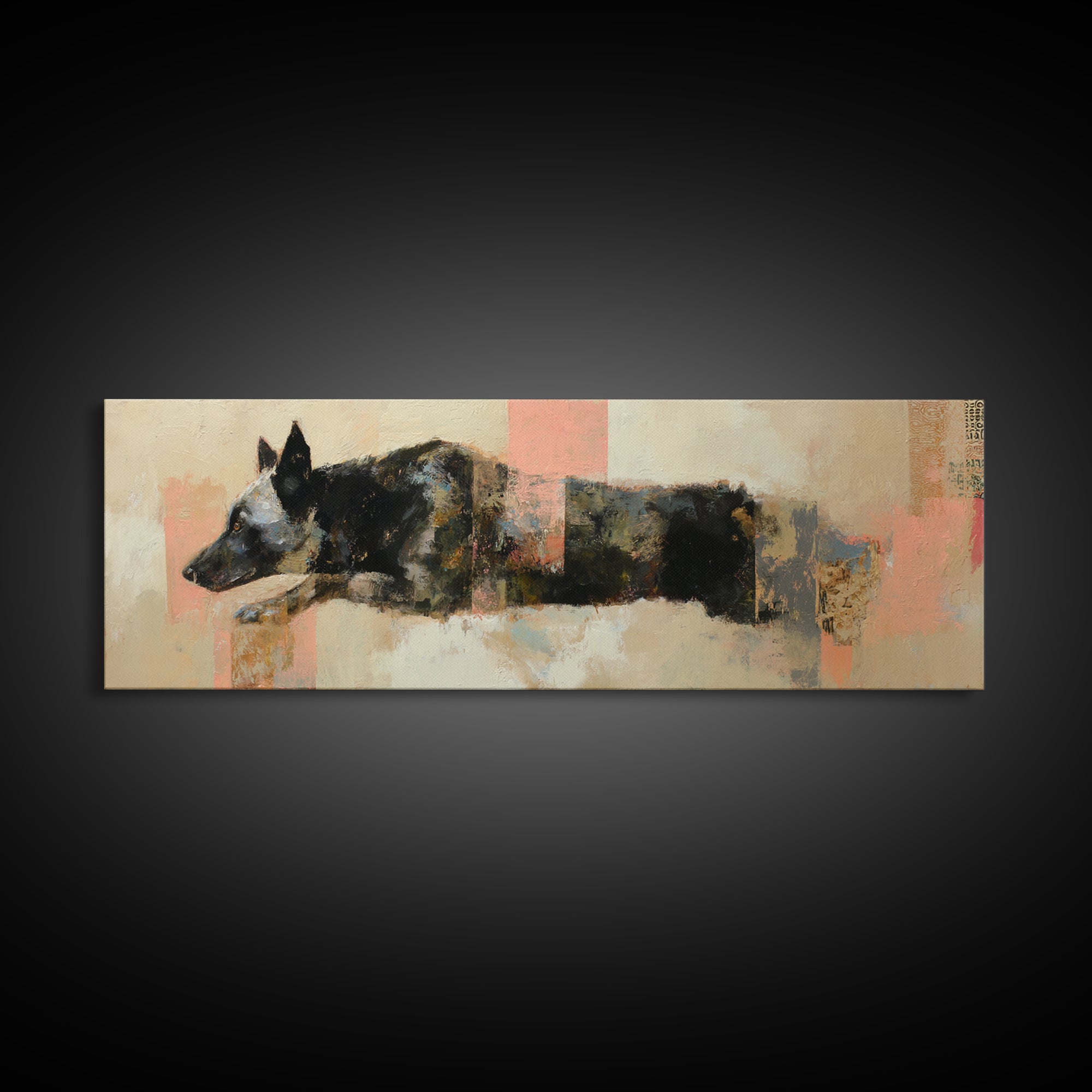 Modern Animal Portrait Canvas Print, Modern Art, Poster Art, Living Room Decor, Fine Art, Modern, Minimalist Decor, MOD-3x1-14