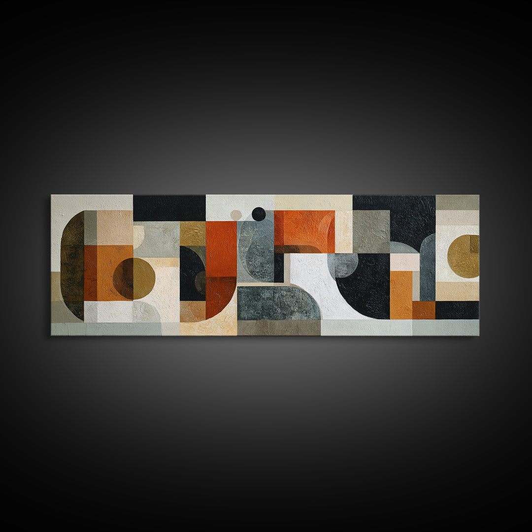 Bold Abstract Composition Canvas Print, Modern Art, Living Room Wall Art, Living Room Decor, Abstract Art, Modern, Boho Decor, MOD-3x1-41