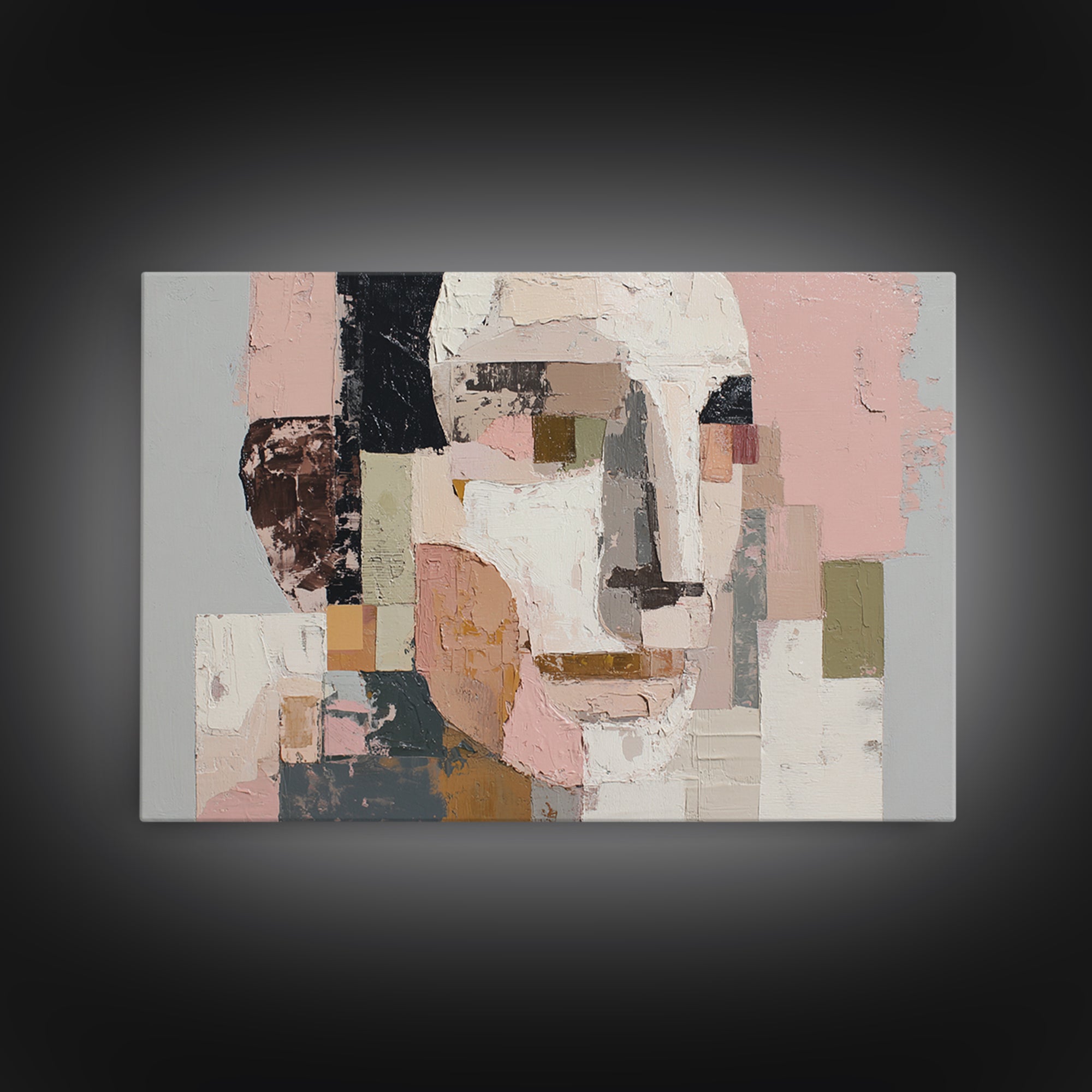 Fragmented Figure Study Canvas Print, Modern Art, Printable Art, Living Room Decor, Fine Art, Modern, Trendy Wall Art, MOD-3x2-21