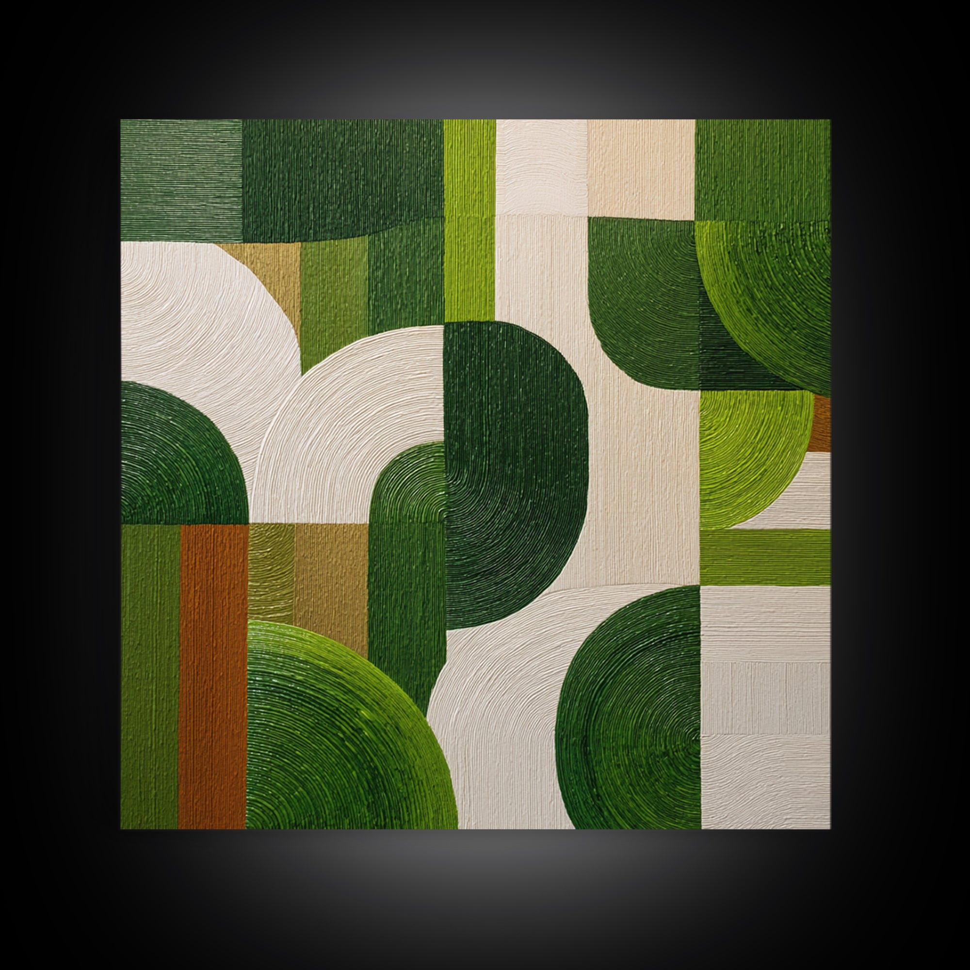 Green Botanical Study Canvas Print, Monochrome Art, Neutral Decor, Living Room Decor, Fine Art, Mono, Home Decor, Poster, MON-1x1-75