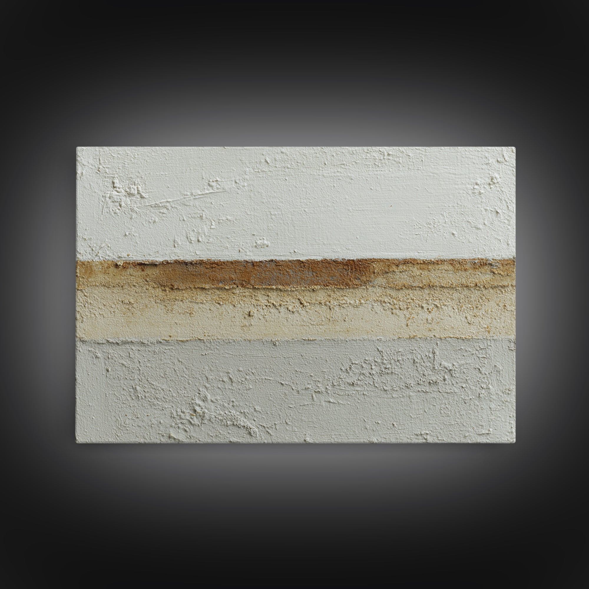 Cream on Cream Minimalist Forms Framed Canvas Print, Monochrome Art, Digital Print, Living Room Decor, Oil Painting, Mono, MON-3x2-50