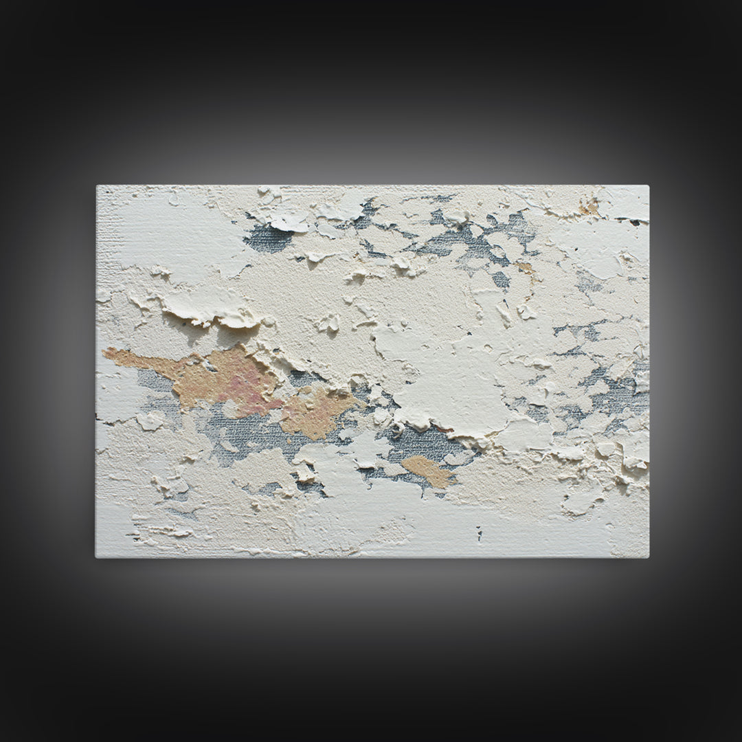 Cream on Cream Minimalist Forms Canvas Print, Monochrome Art, Dopamine Decor, Living Room Decor, Fine Art, Mono, Modern Decor, MON-3x2-98
