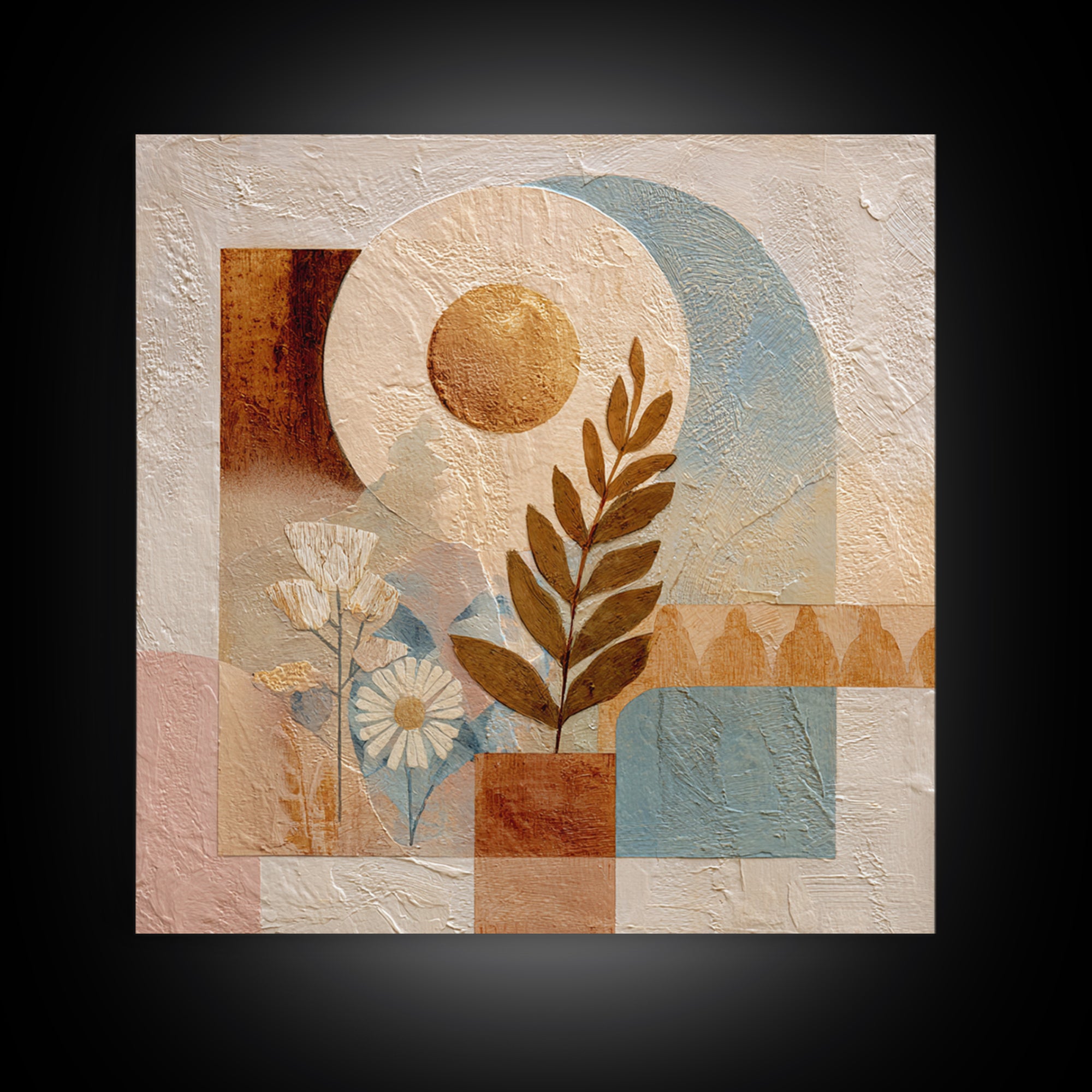 Camel Silhouette Beneath Crescent Moon Canvas Print, Moroccan Art, Modern Decor, Living Room Decor, Fine Art, Marrakesh, MOR-1x1-59