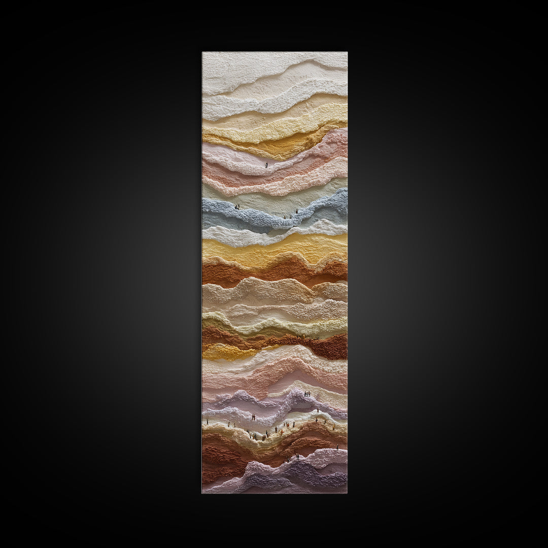 Sahara Dune Waves Framed Canvas Print, Moroccan Art, Gallery Decor, Living Room Decor, Fine Art, Marrakesh, Home Decor, MOR-1x3-80
