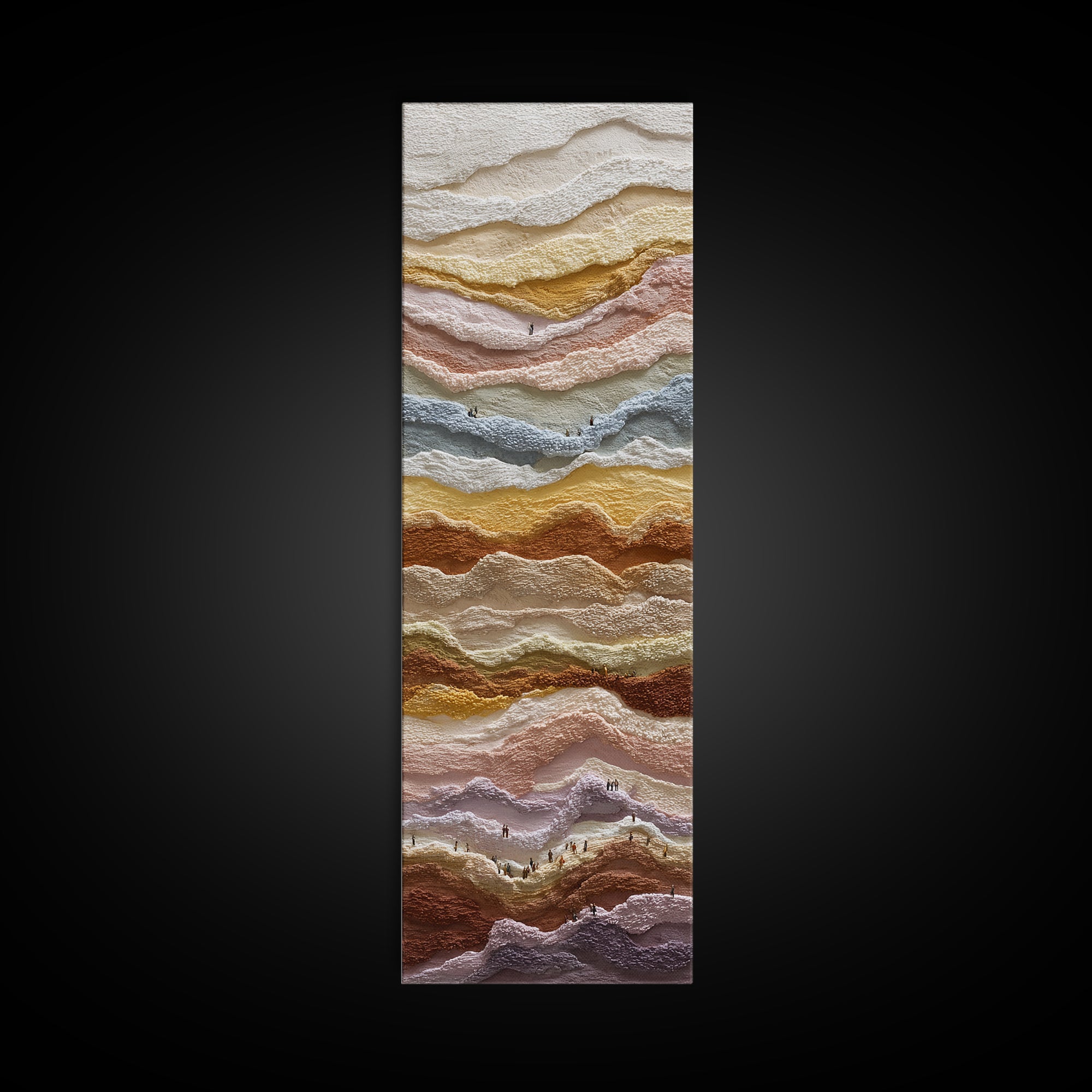 Sahara Dune Waves Framed Canvas Print, Moroccan Art, Gallery Decor, Living Room Decor, Fine Art, Marrakesh, Home Decor, MOR-1x3-80