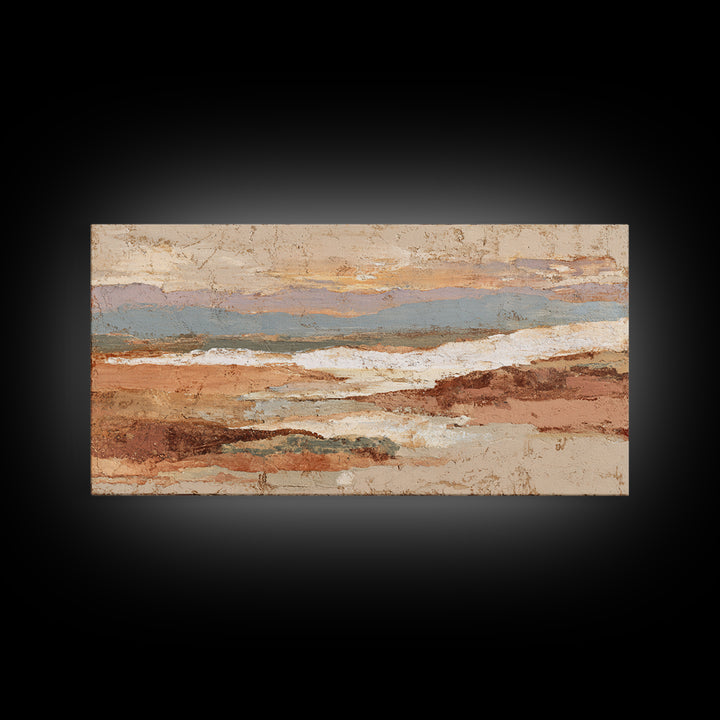 Sahara Dune Waves Framed Canvas Print, Moroccan Art, Wall Decor, Living Room Decor, Marrakesh 140, Boho Decor, Set of Prints, MOR-2x1-40
