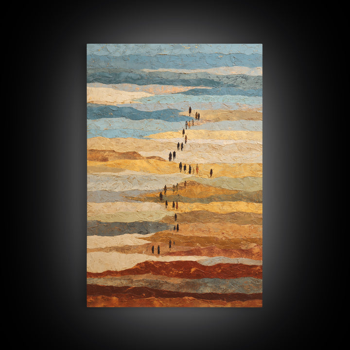 Sahara Dune Waves Framed Canvas Print, Moroccan Art, Gallery Decor, Living Room Decor, Fine Art, Marrakesh, Home Decor, MOR-2x3-28