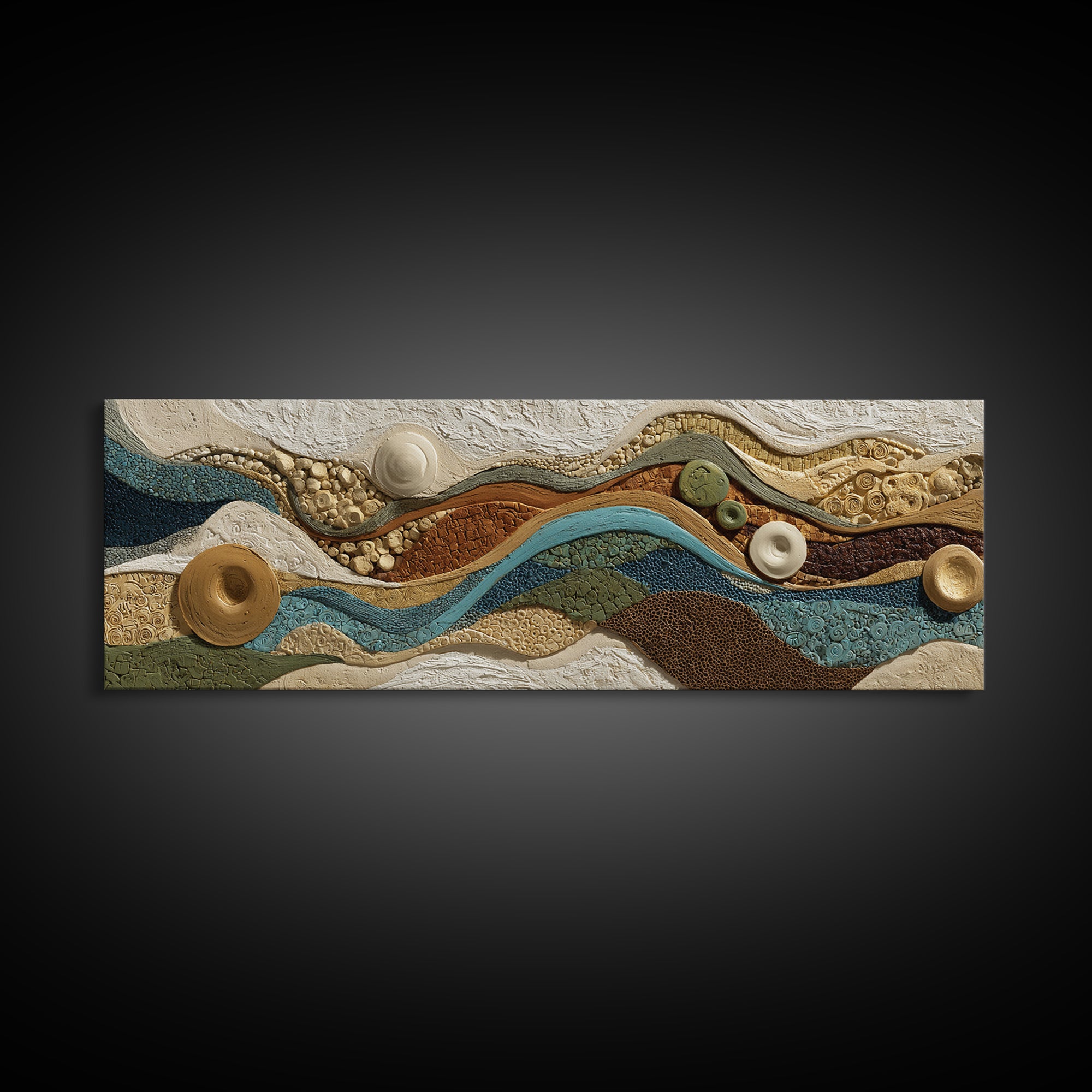 Sahara Dune Waves Framed Canvas Print, Moroccan Art, Neutral Wall Art, Living Room Decor, Fine Art, Marrakesh, MOR-3x1-12
