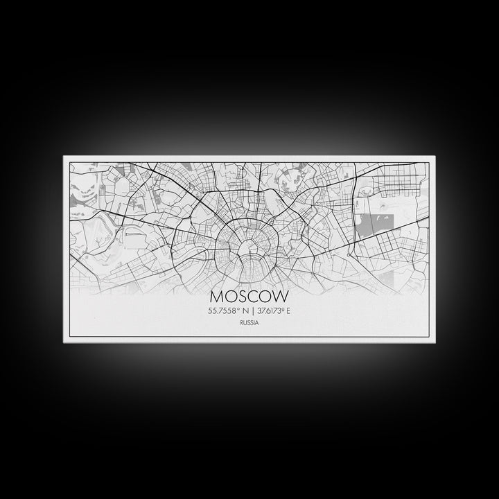 Moscow City Map, Russia Map, Map Art, Minimalist Wall Art, Wall Art, Canvas Art, European Wall Art, Russian Wall Print, Gift For Friend