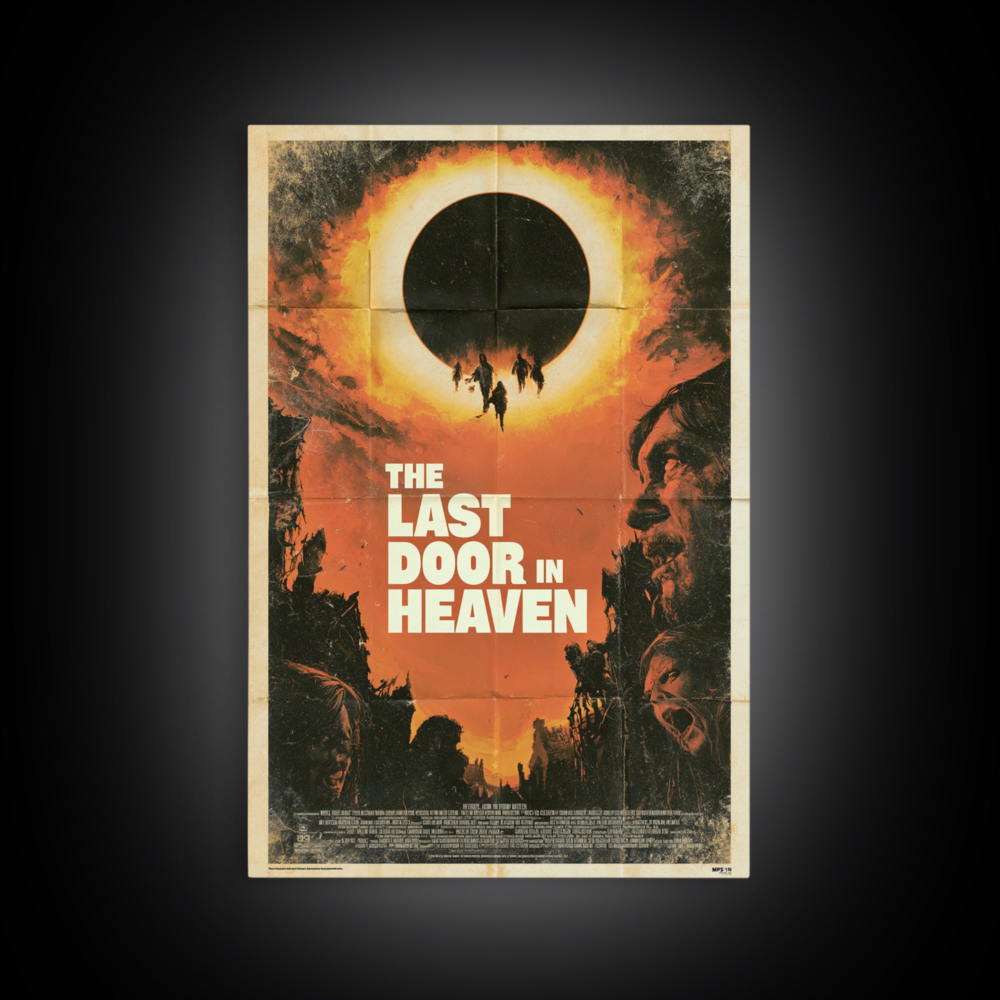 The Last Door In Heaven, English Language Horror Movie Poster, 1970s Horror Art, Retro Horror Movie Art, Framed Canvas Print