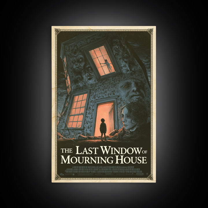 The Last Window Of Mourning House, English Language Horror Movie Poster, Gothic Nightmare Art, Classic Monster Poster