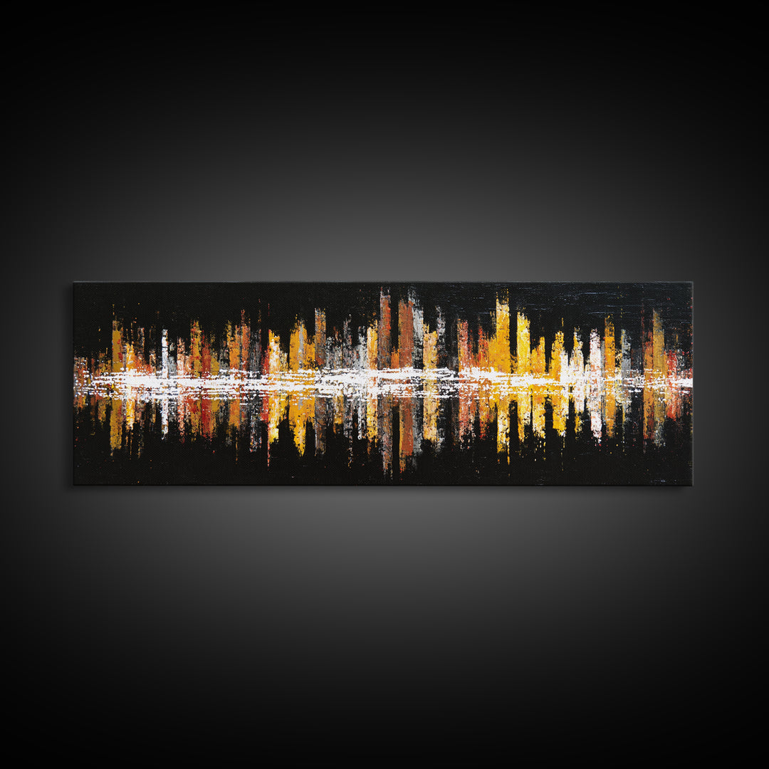 Abstract Rhythm Lines Like Painted Music Canvas Print, Music Studio Art, Fine Art Print, Studio Decor, Fine Art, Rhythm, MSA-3x1-39