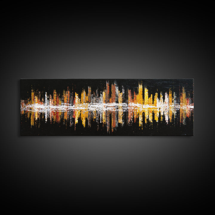 Abstract Rhythm Lines Like Painted Music Canvas Print, Music Studio Art, Fine Art Print, Studio Decor, Fine Art, Rhythm, MSA-3x1-39