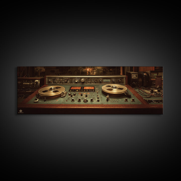 Recording Tape Reel Canvas Print, Music Studio Art, Wall Decor, Studio Decor, Rhythm, Wall Art Printable, Digital Download Art, MSA-3x1-78
